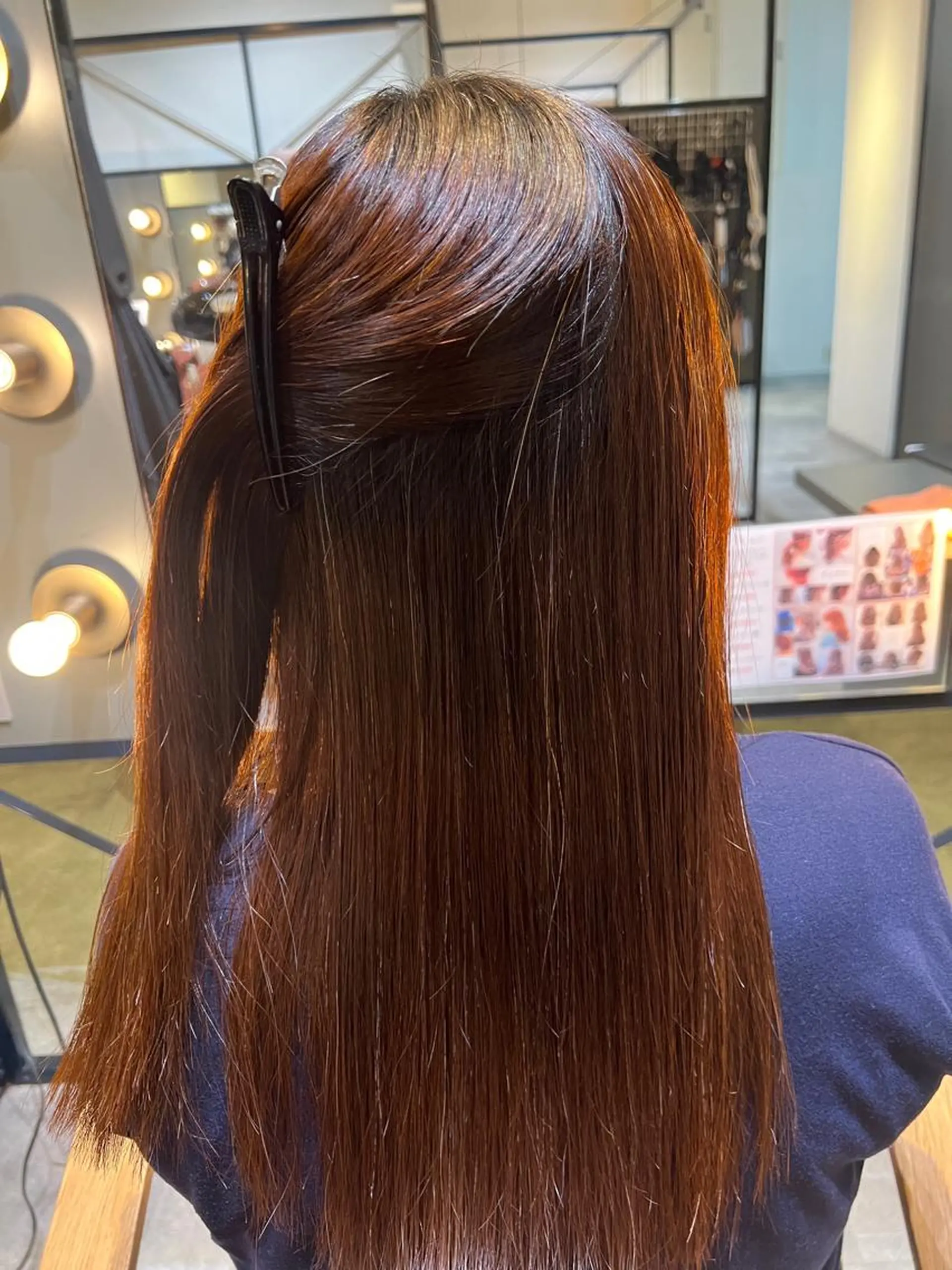 ロング カット 縮毛矯正 トリートメント 髪質改善ストレート Kantaのヘアスタイル