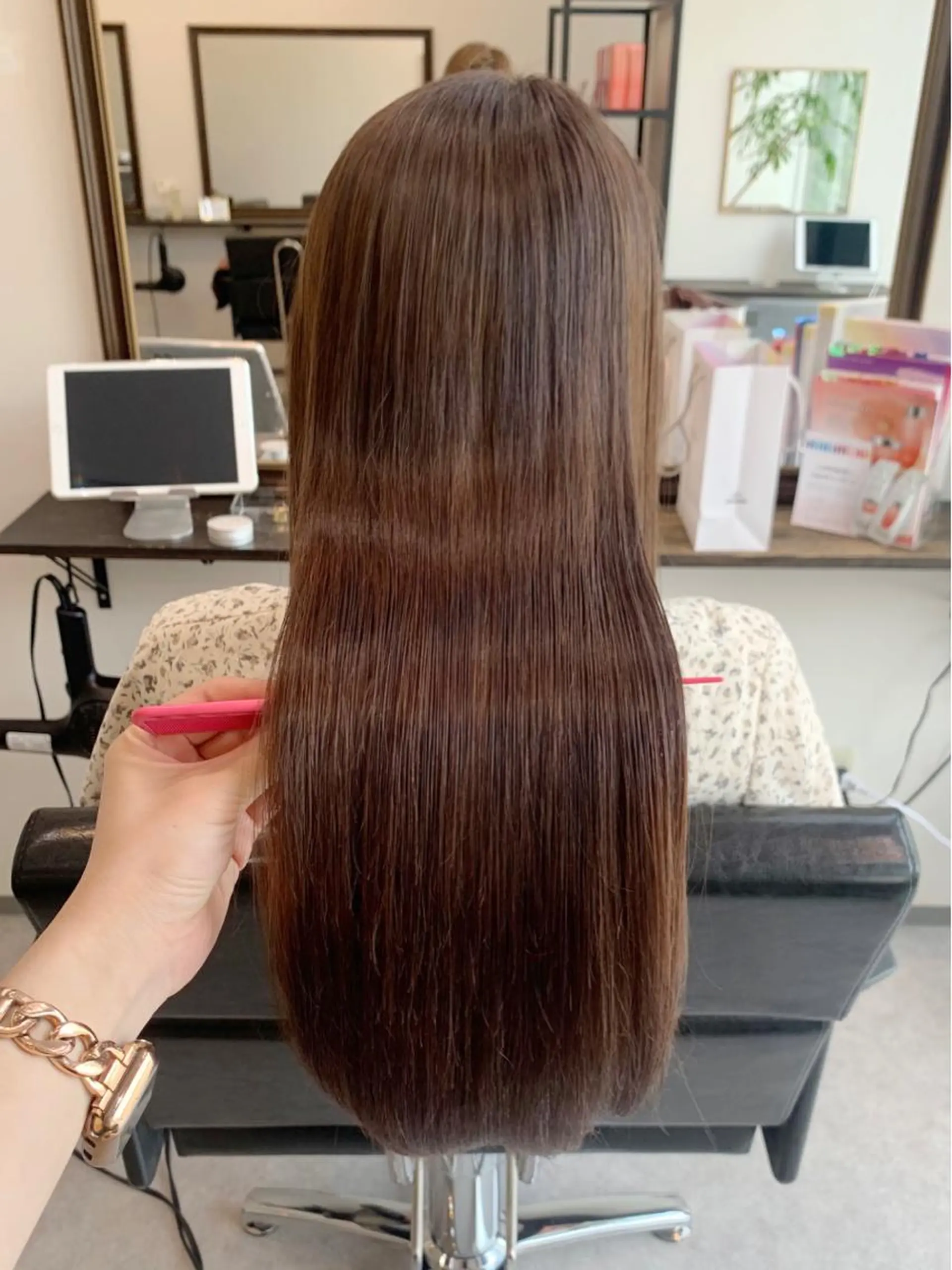 ロング カラー 髪質改善 トリートメント 酸熱トリートメント ヘアカラー トリートメント 酸熱トリートメント/ 髪質改善🌟玉井香奈のヘアスタイル