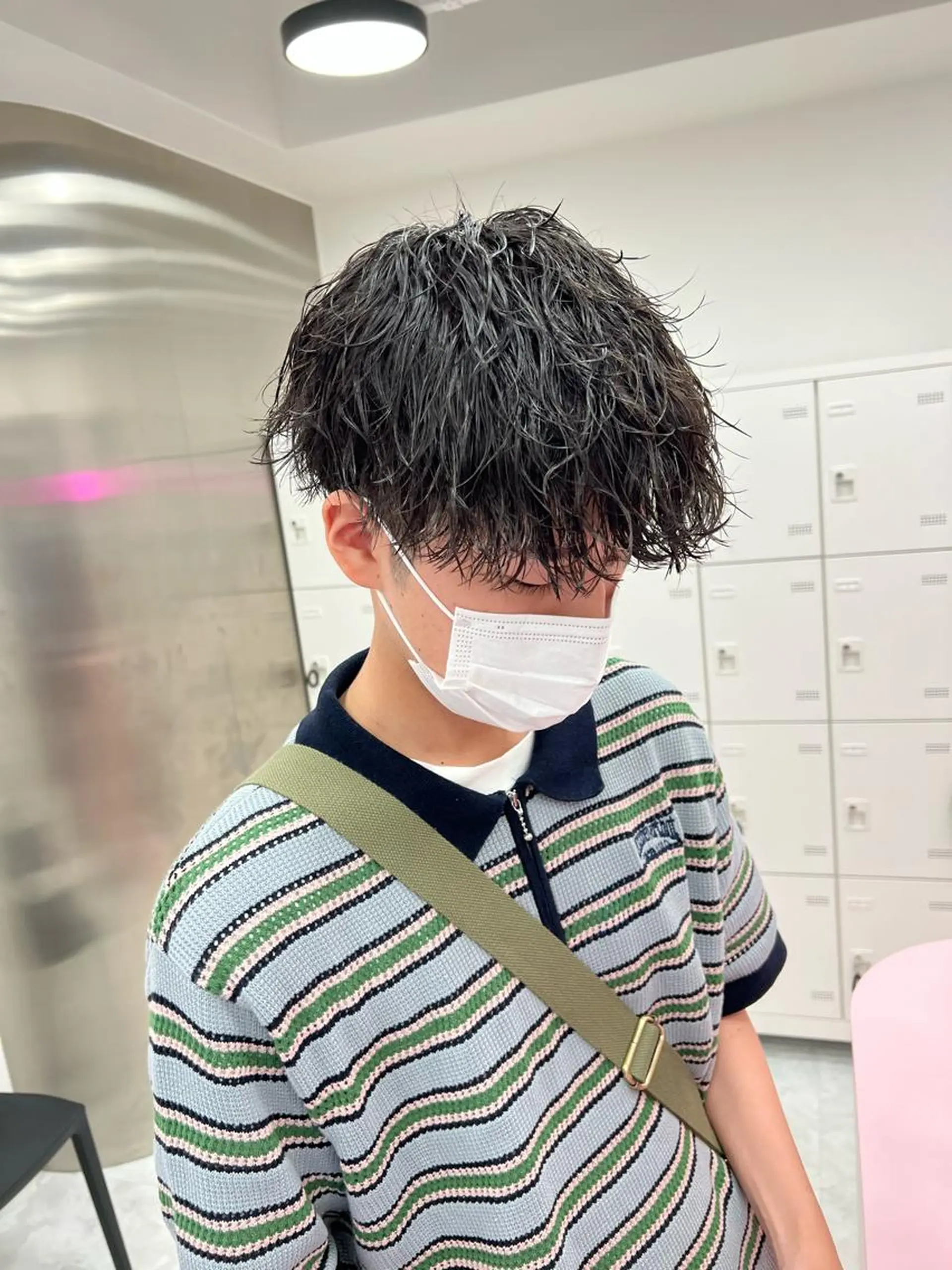 ショート カラー パーマ メンズ メンズパーマ特化 TAIGAのヘアスタイル