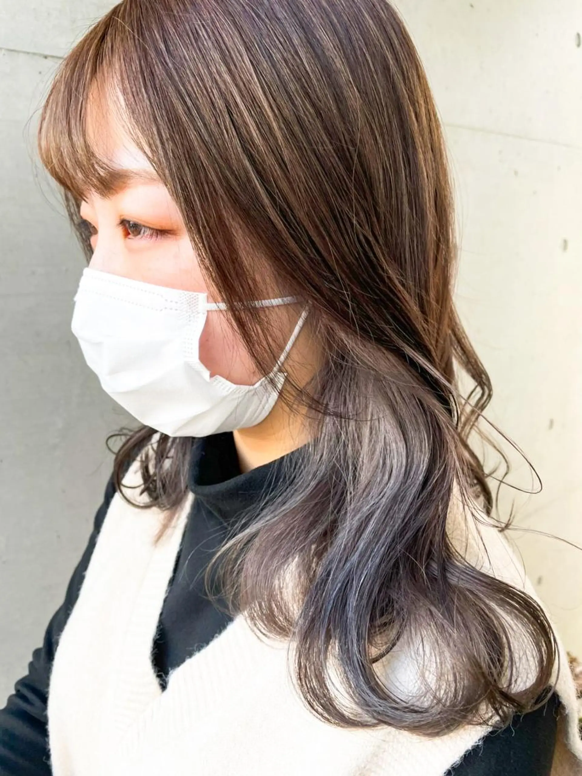 ロング カット ヘアカラー トリートメント 柄澤 菜南子のヘアスタイル