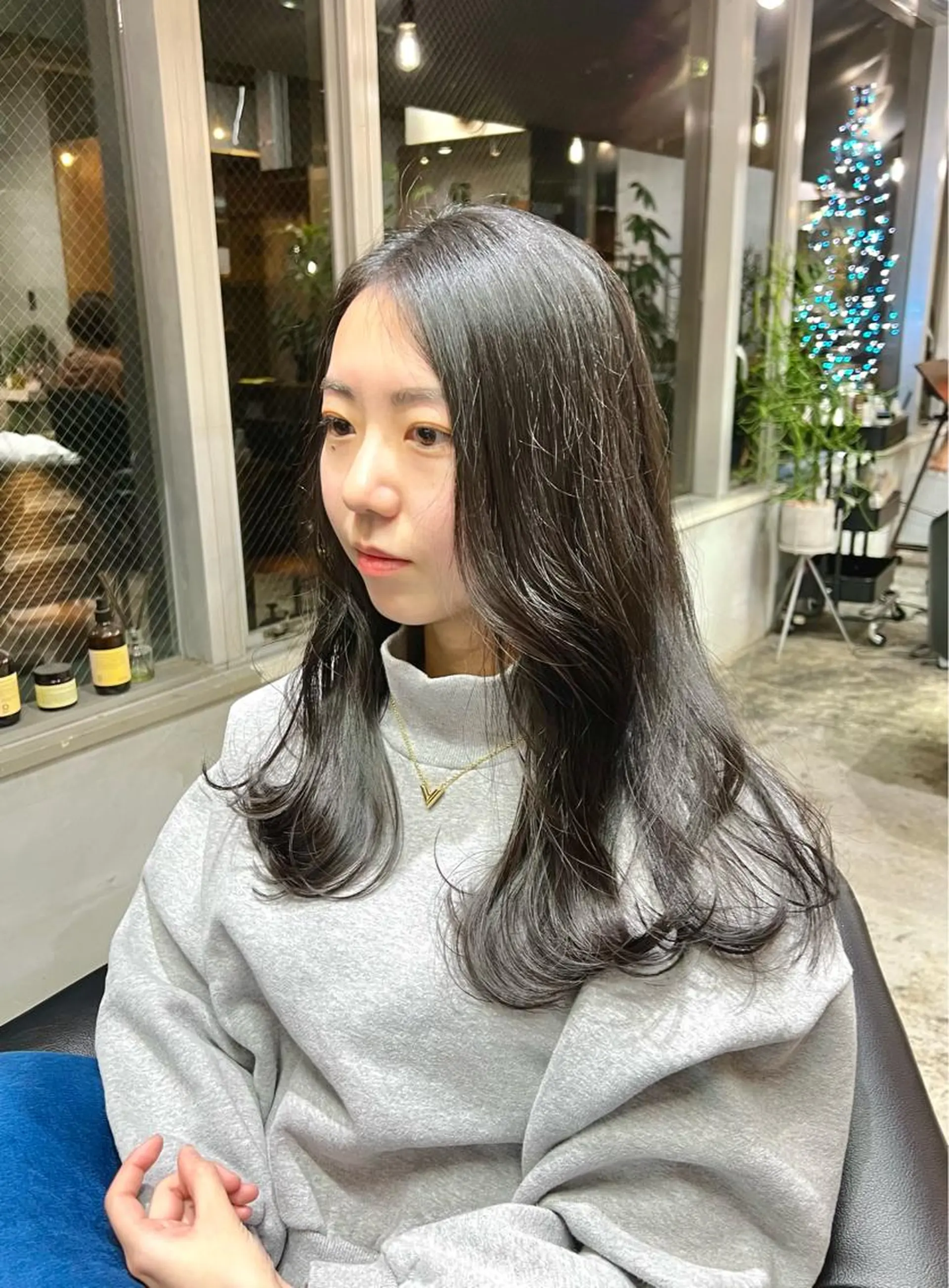 ロング 韓国風ヘア レイヤーカット 北花田美容師🍃村尾 光太/むらのヘアスタイル
