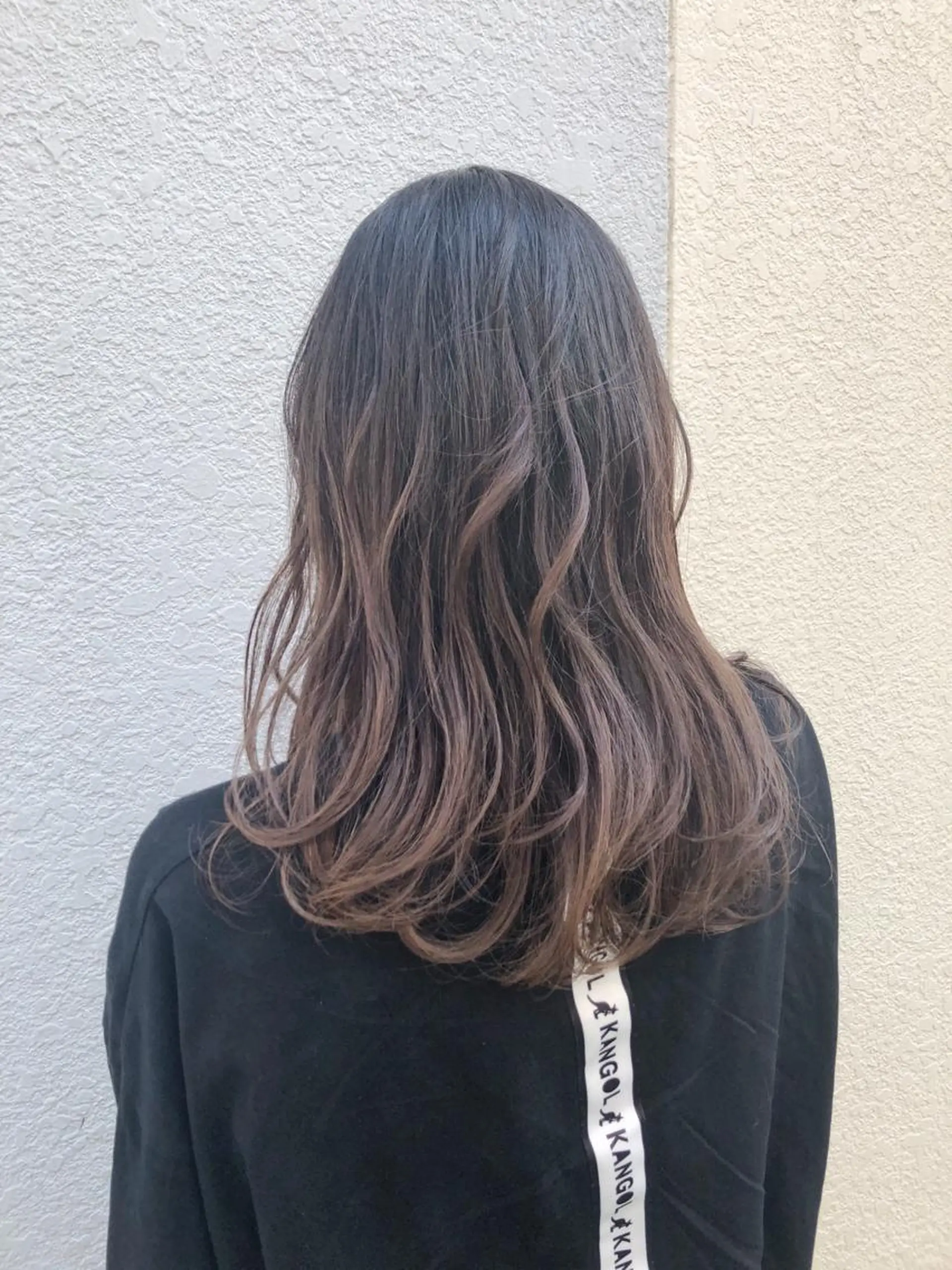 ミディアム カラー パーマ ヘアアレンジ グラデーションカラー 【白髪ぼかし 専門GBG】自由が丘のヘアスタイル