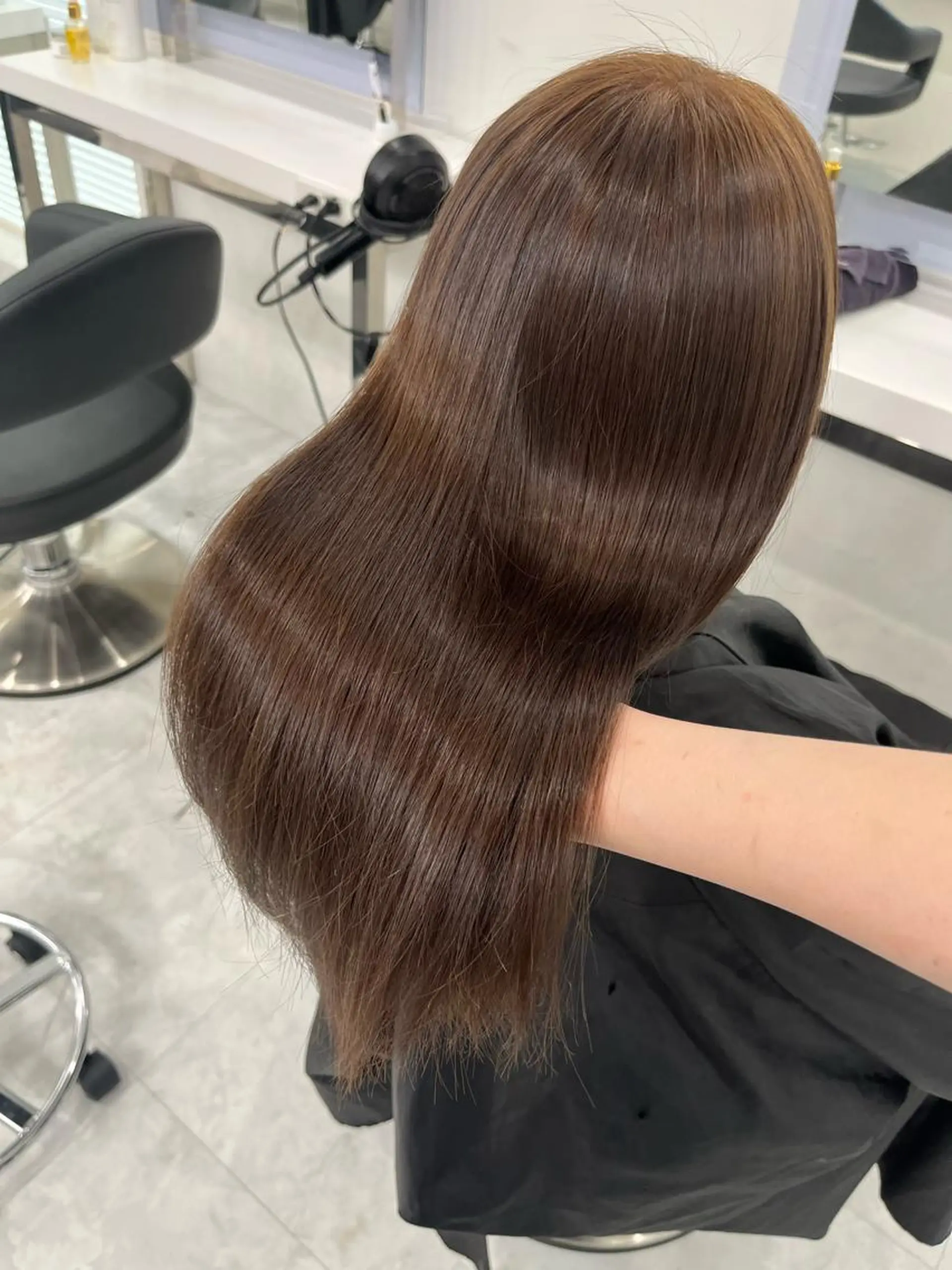 ロング カラー トリートメント 🤍ブリーチなし ブラウンhimi🤍のヘアスタイル