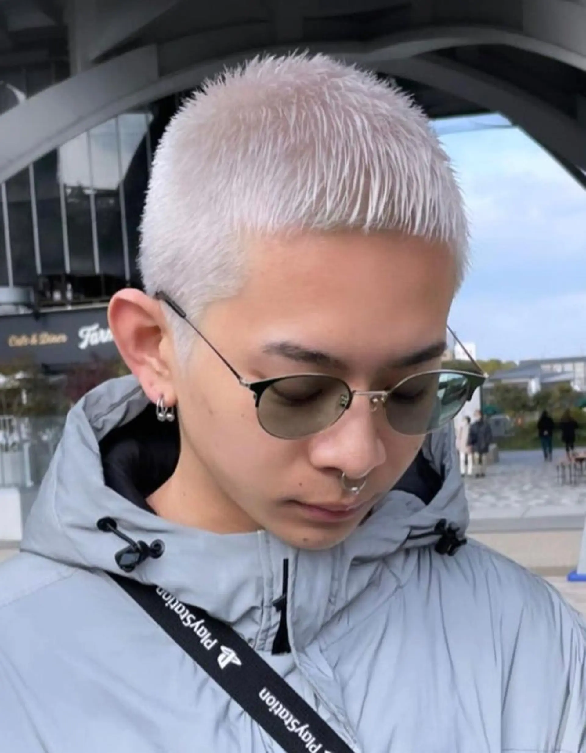 ショート カラー メンズ カット ヘアカラー Bar Ber  AFRO所属・本町No1カット集団 AFROのヘアスタイル