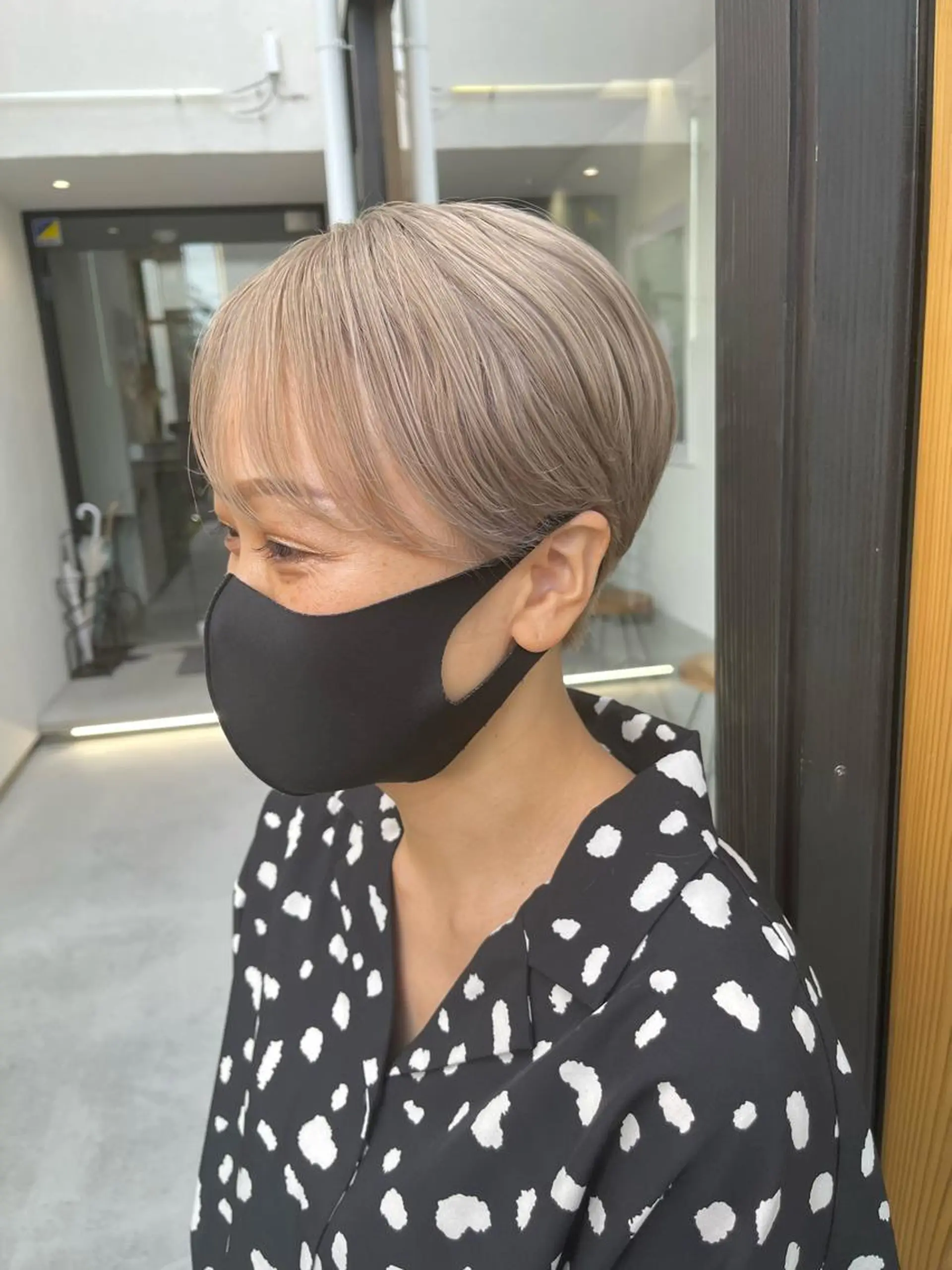 ショート カラー ブリーチ ショートヘア 湯川 未咲希のヘアスタイル