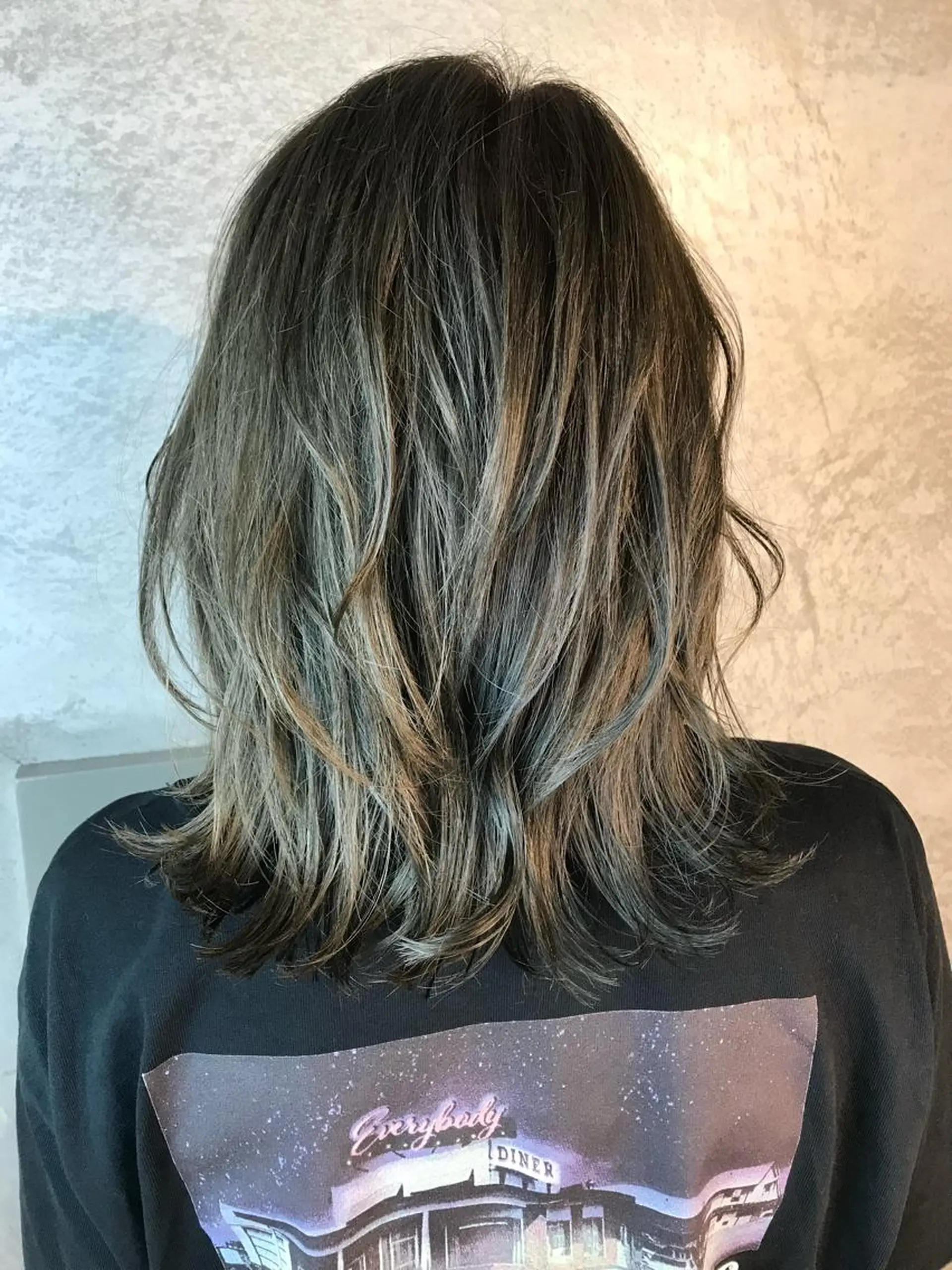 ミディアム 外国人風カラー カット ヘアカラー ヤマダ ショウコのヘアスタイル