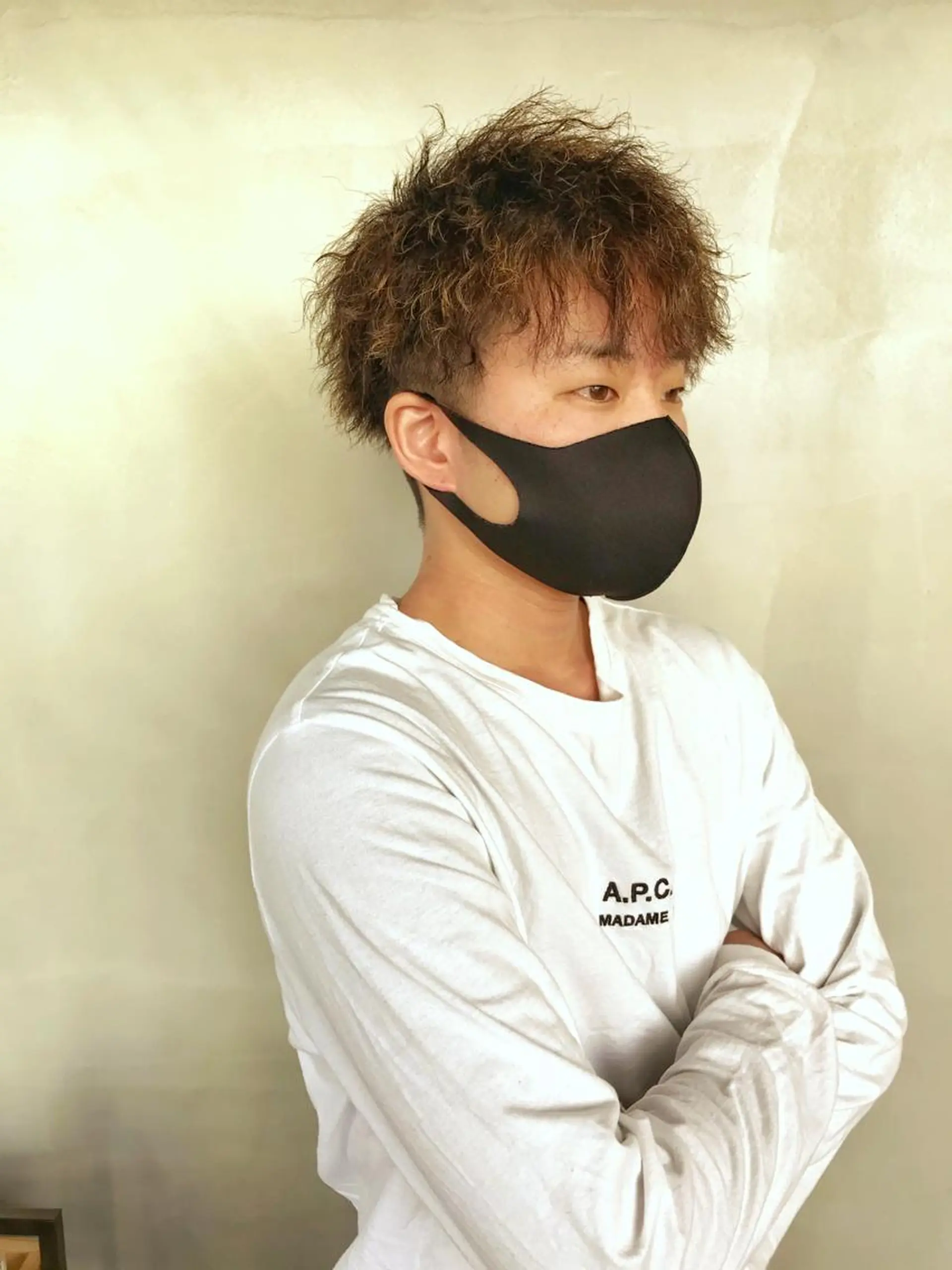 ショート パーマ メンズ カット 藤本正幸 /ショートボブのヘアスタイル