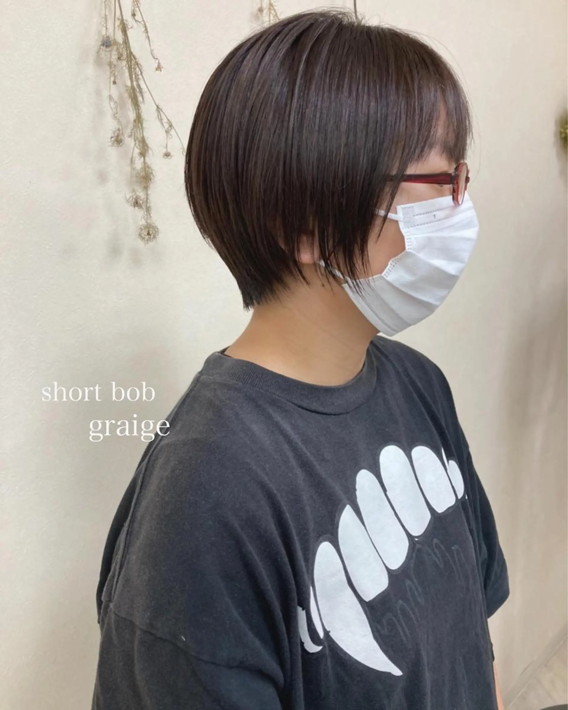 ショート カラー 切りっぱなしボブ ショートボブ ハンサムショート グレージュ ボブ カット ヘアカラー トリートメント 初めてのショート お任せください✂️のヘアスタイル