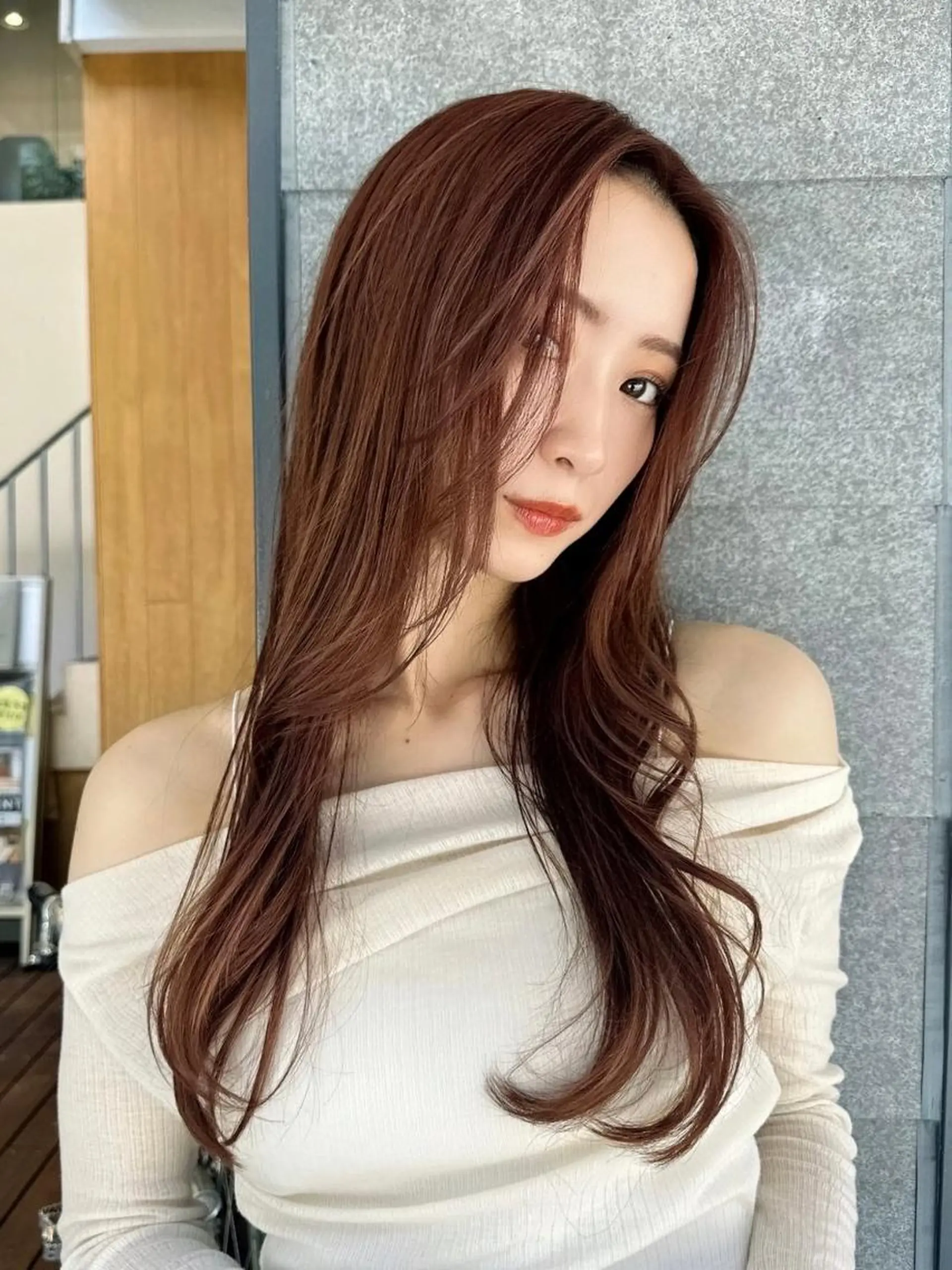 ロング ヘアカラー 高槻/大学生にも人気 🥰ルービック高槻のヘアスタイル