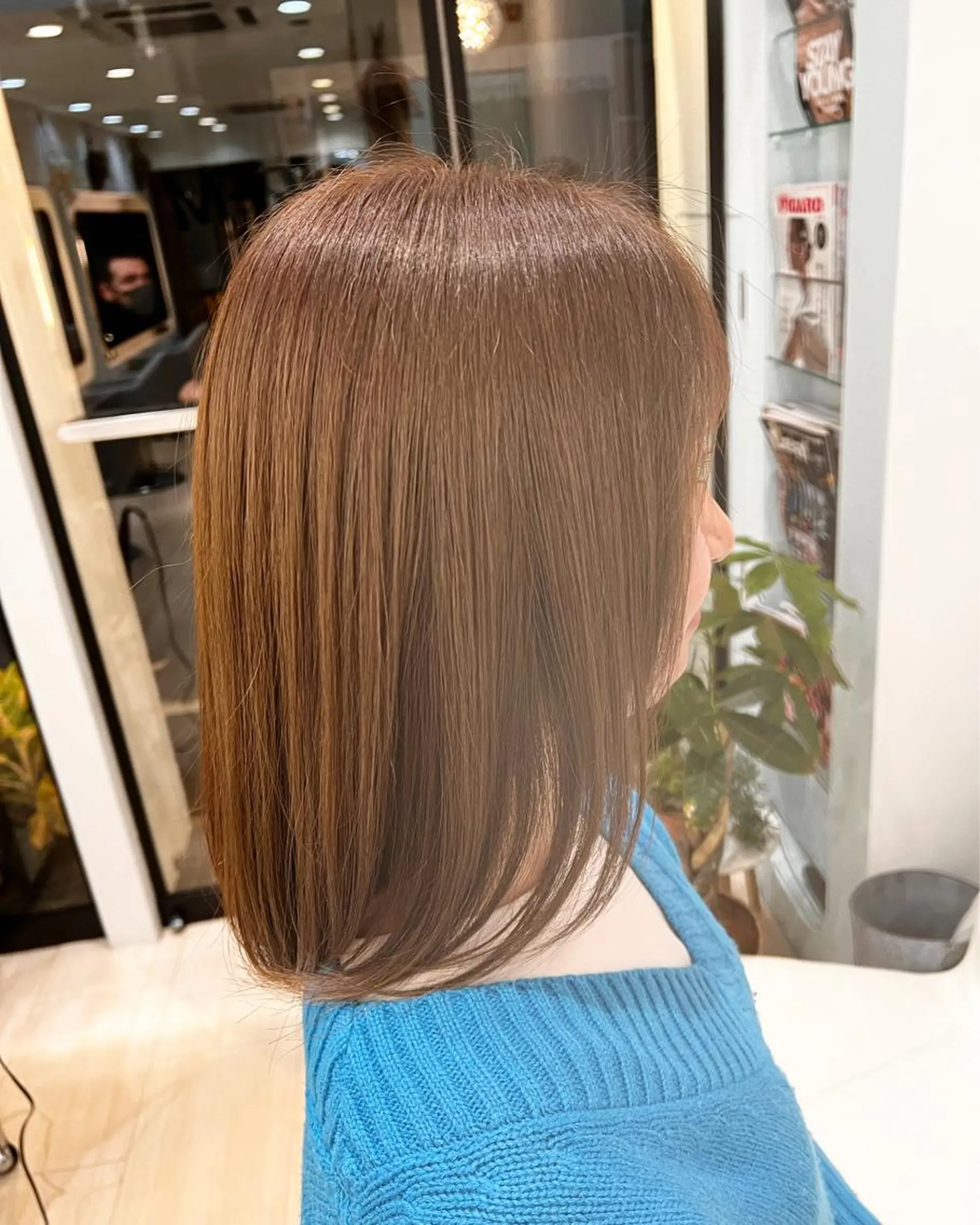 ミディアム カラー パーマ ヘアアレンジ キッズ ネイル マツエク・マツパ アイブロウ トリートメント 堀井 凌平のヘアスタイル