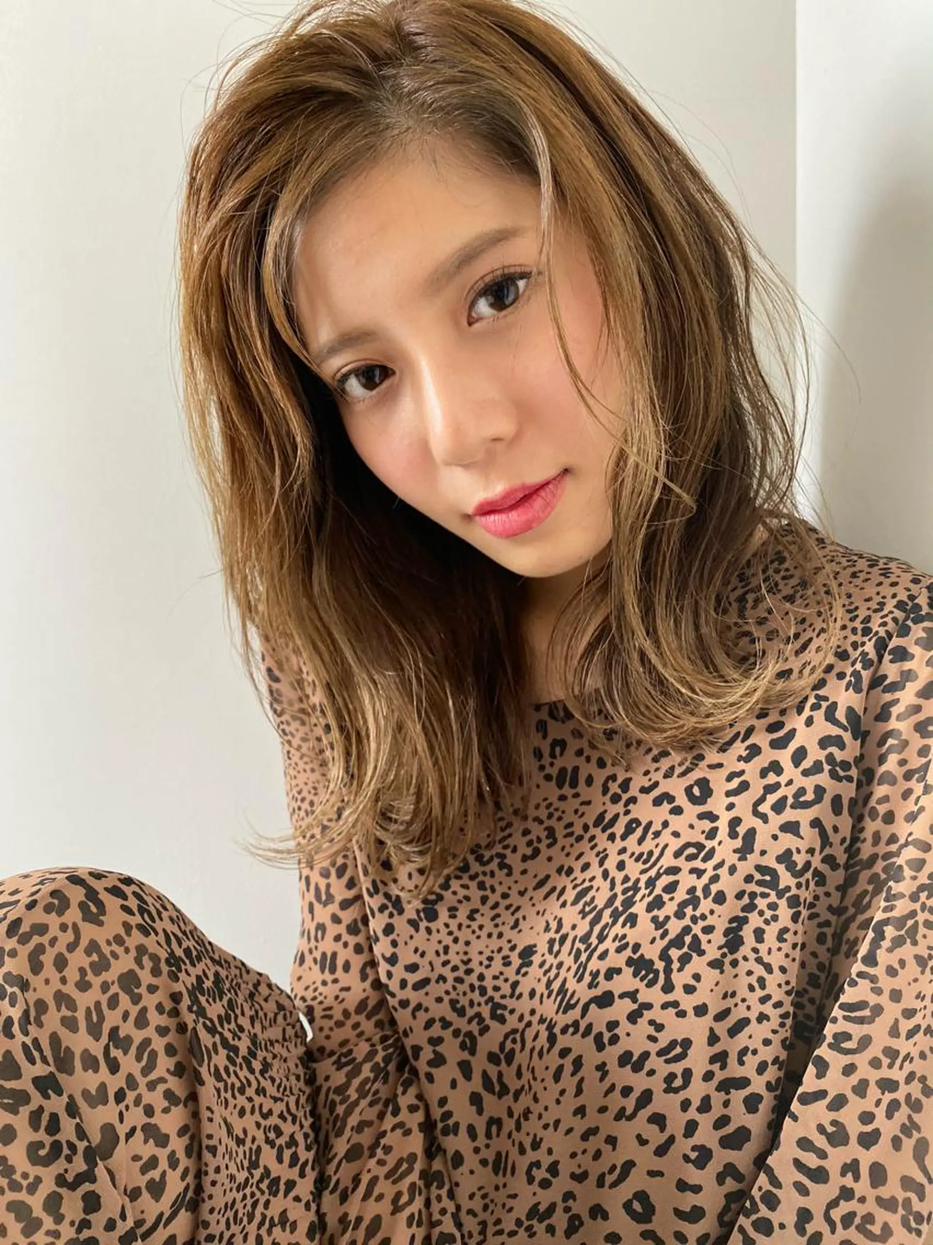 セミロング カラー ボブ、縮毛矯正👑 心斎橋/高城涼也のヘアスタイル