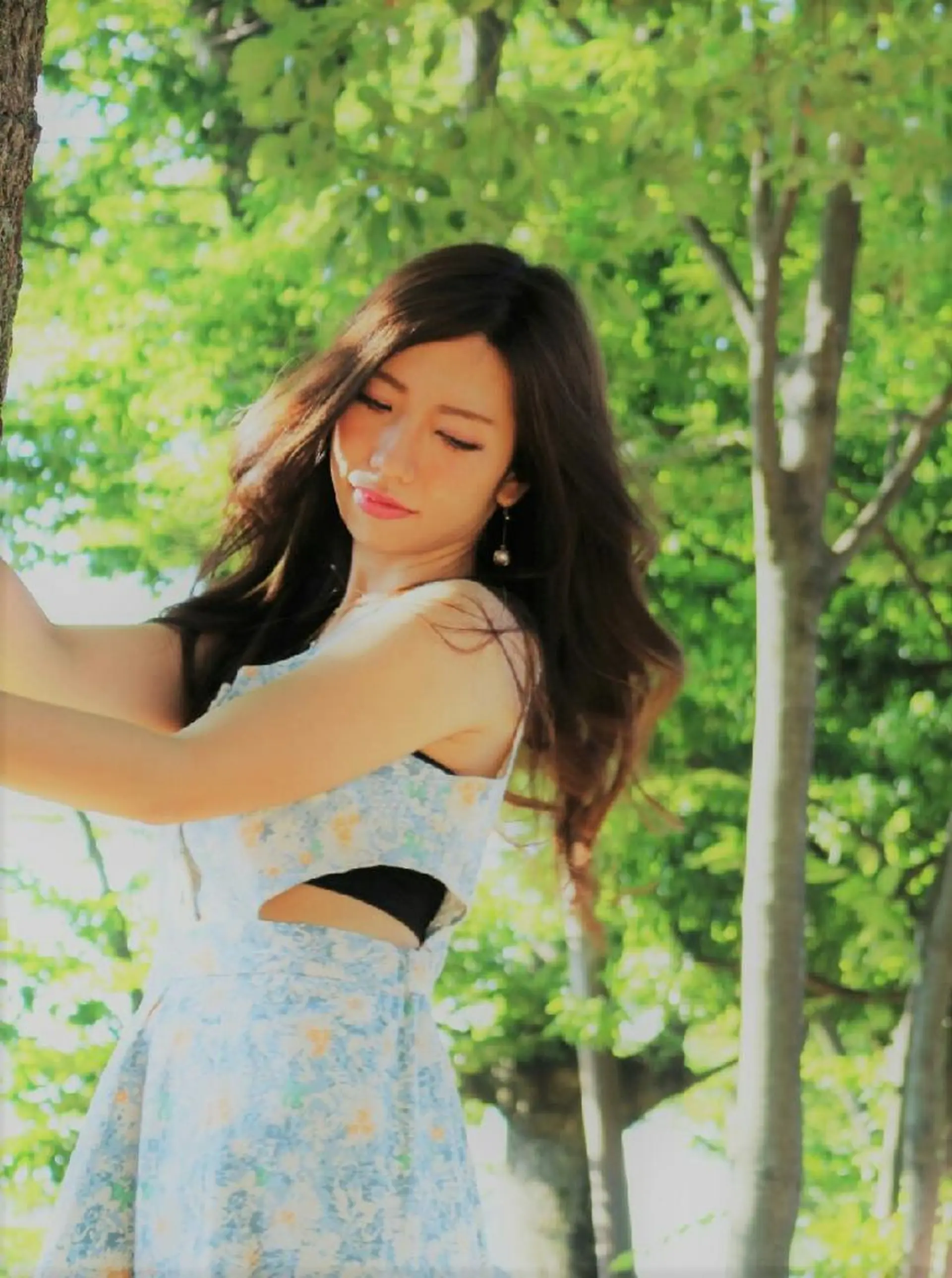 セミロング パーマ カラー セミロングパーマ アディクシーカラー イルミナカラー デジタルパーマ LAMP HAIR  ランプヘアー所属・徳永 博志のヘアスタイル