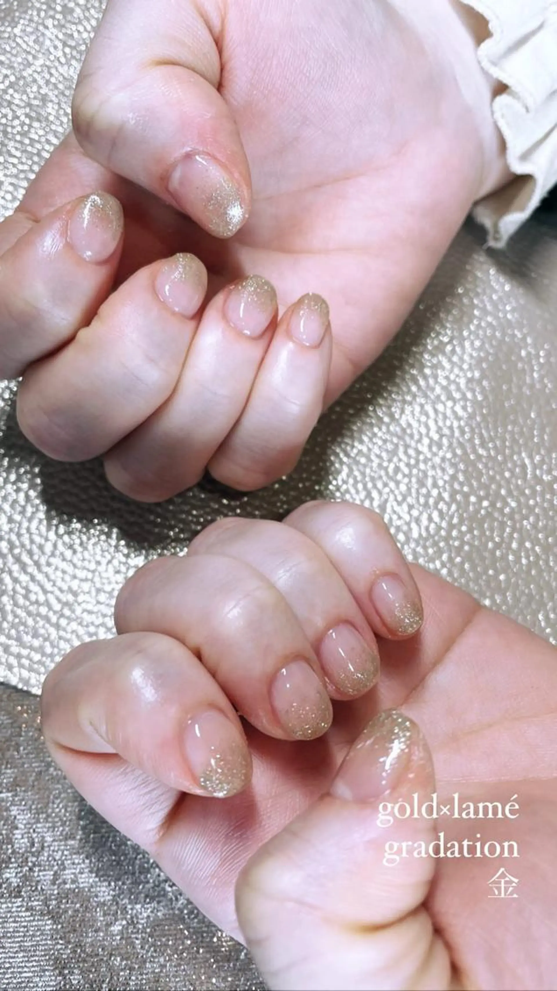 ネイル グラデーション ラメ(グリッター) ラメグラデーション salon GIGINailの眉毛・アイブロウイメージ