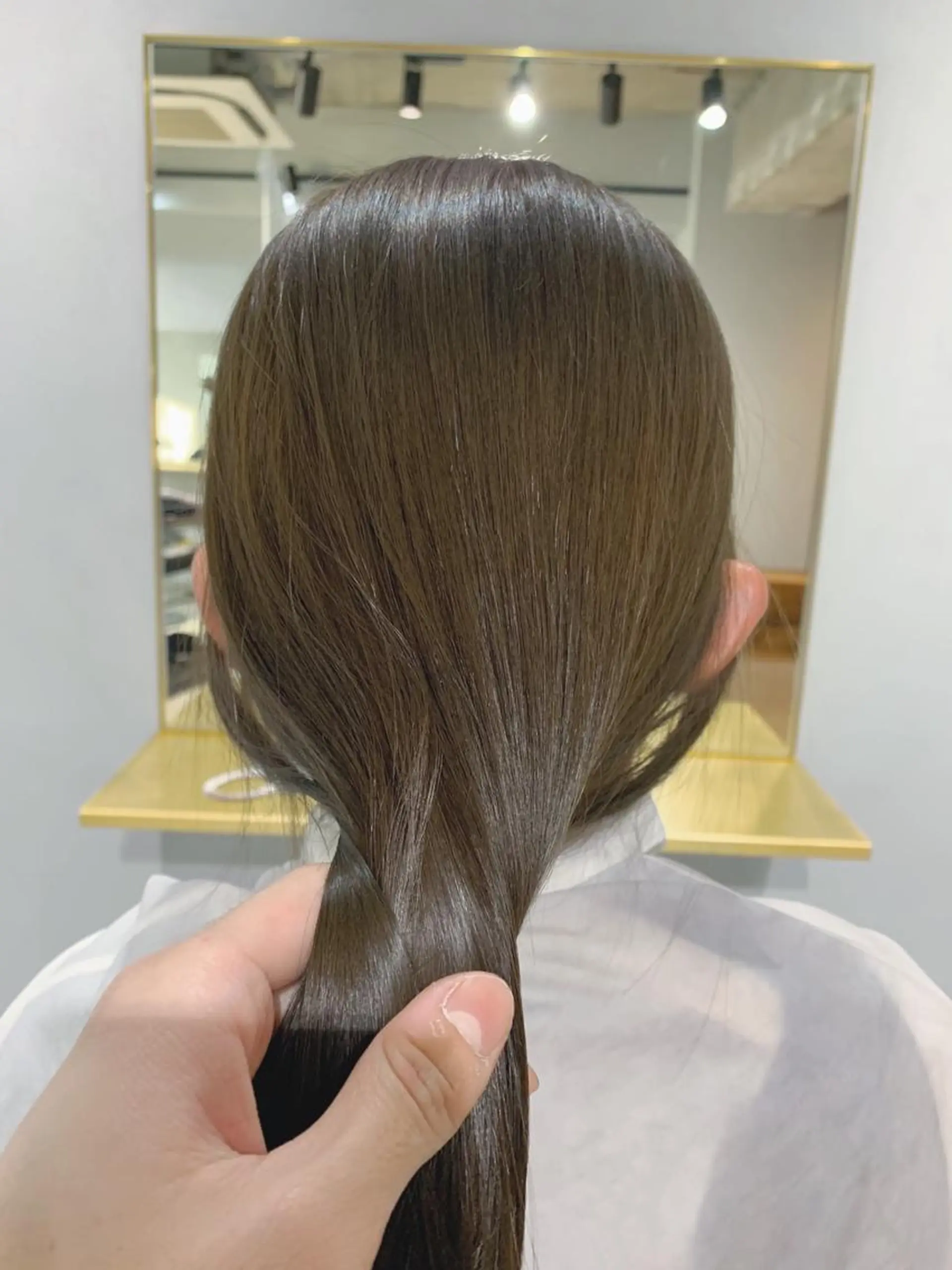 セミロング カラー ボブパーマコテ巻き風 パーマNo1深江秀平のヘアスタイル