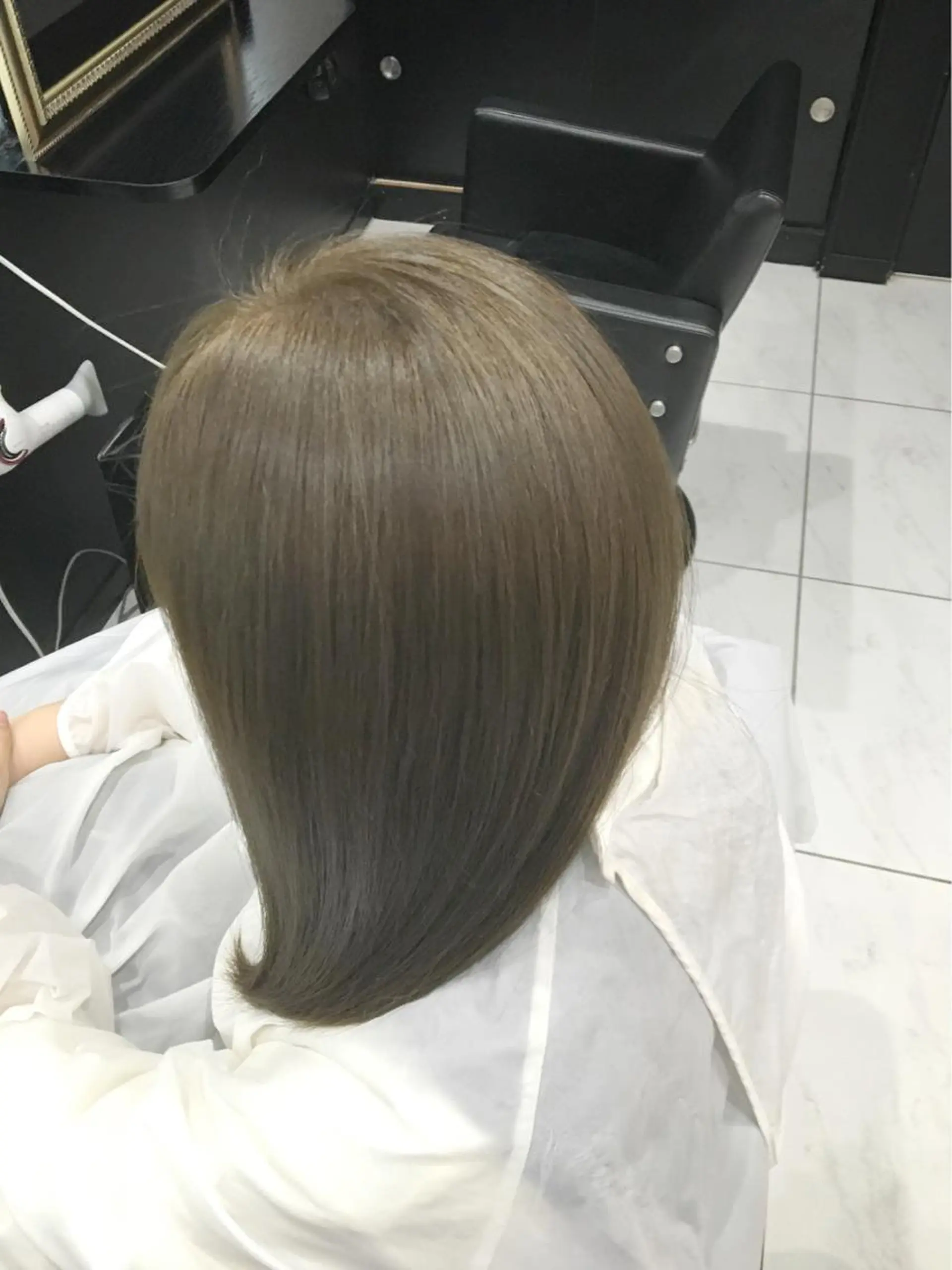 ミディアム カラー アッシュ ブルーカラー ブルーアッシュ 🦖店長🦖pino #しのだスペシャルのヘアスタイル