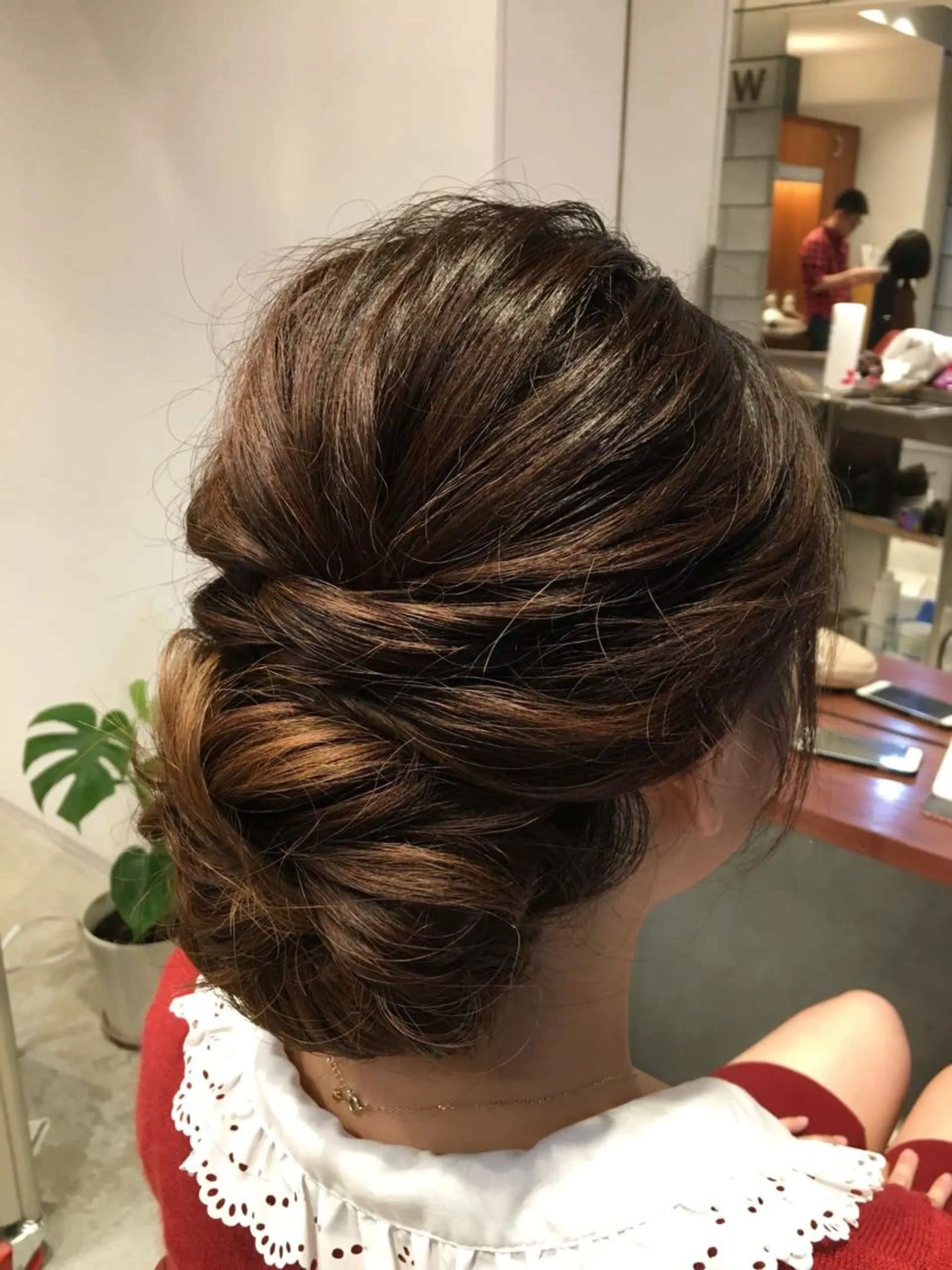 ミディアム ヘアアレンジ 近 沙織のヘアスタイル