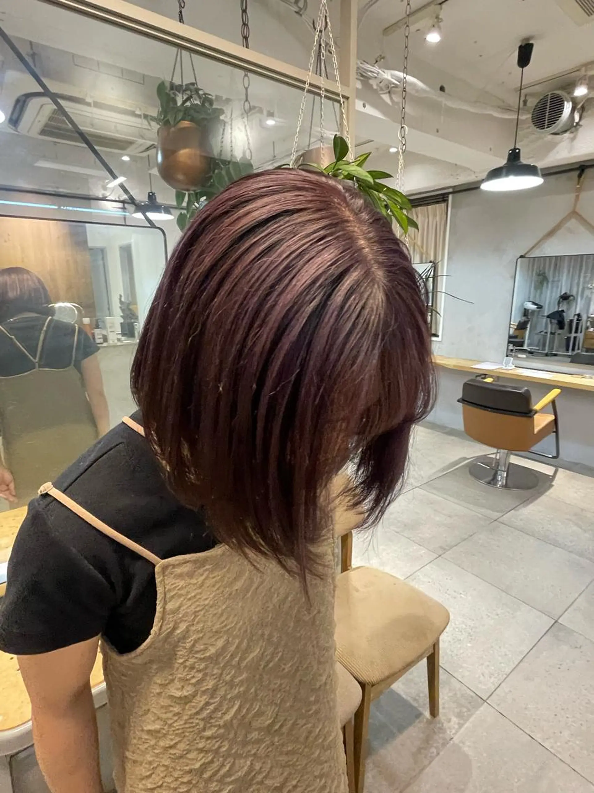 ミディアム カラー 透明感カラー ハイトーンカラー ボブ ヘアカラー 赤み消し×透明感 /🌙suwa🌙のヘアスタイル