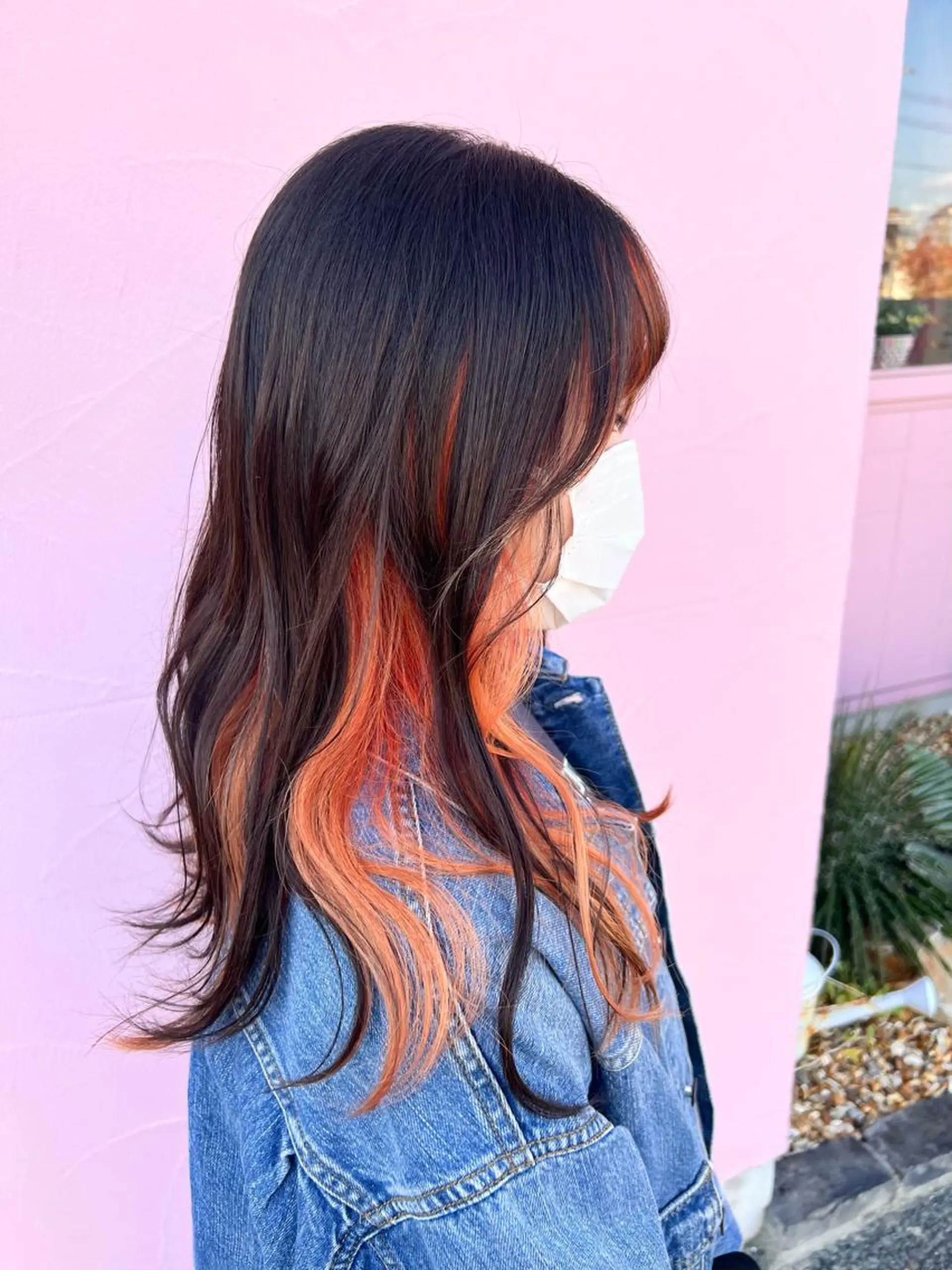 セミロング カラー 山本 怜奈のヘアスタイル