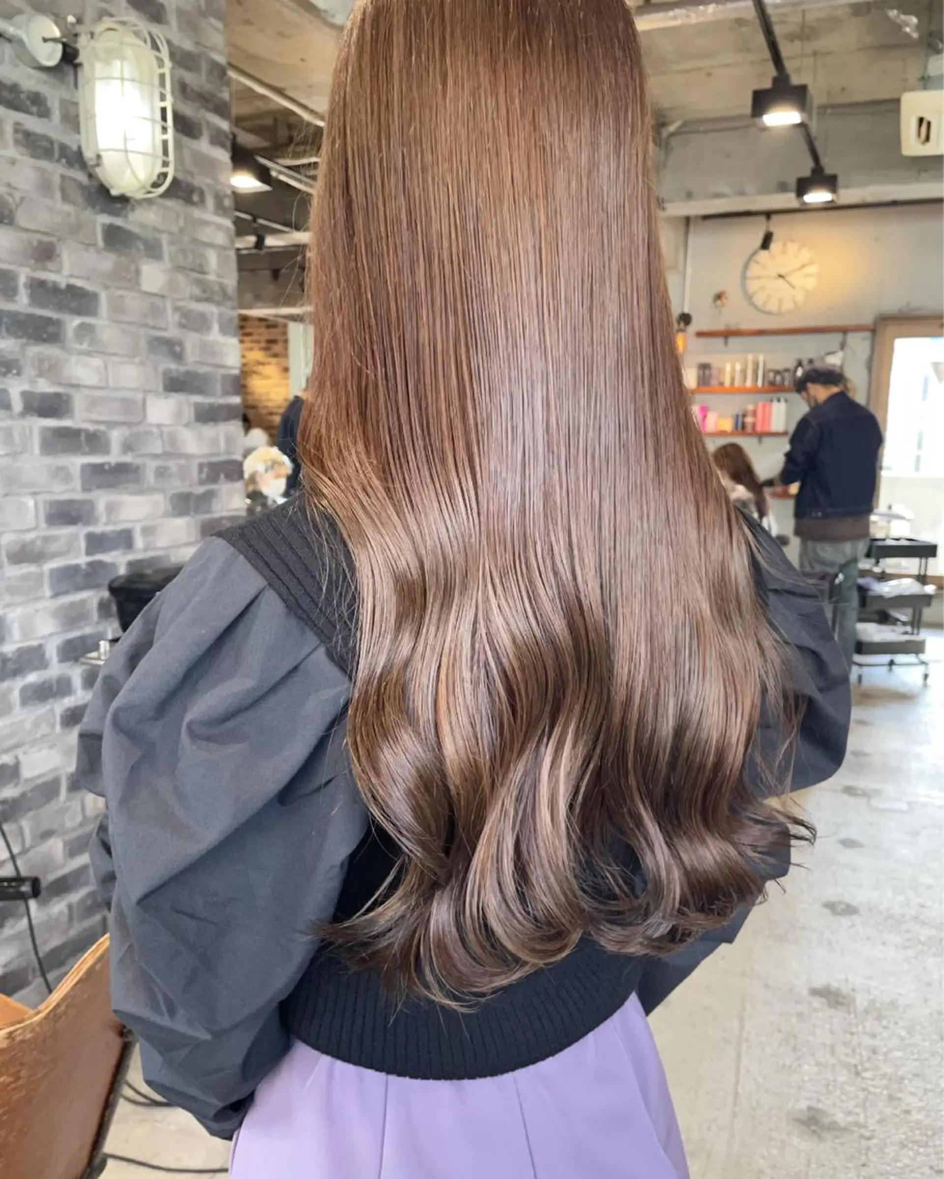 ロング ハイライト 髪質改善 縮毛矯正 トリートメント 🌼褒められヘア🌼 kaoのヘアスタイル