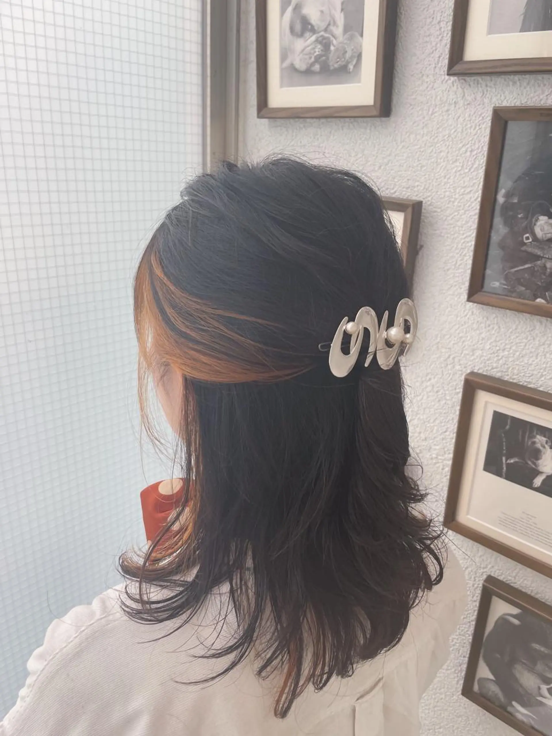 ミディアム カラー ヘアアレンジ 外山 なつ美のネイルデザイン