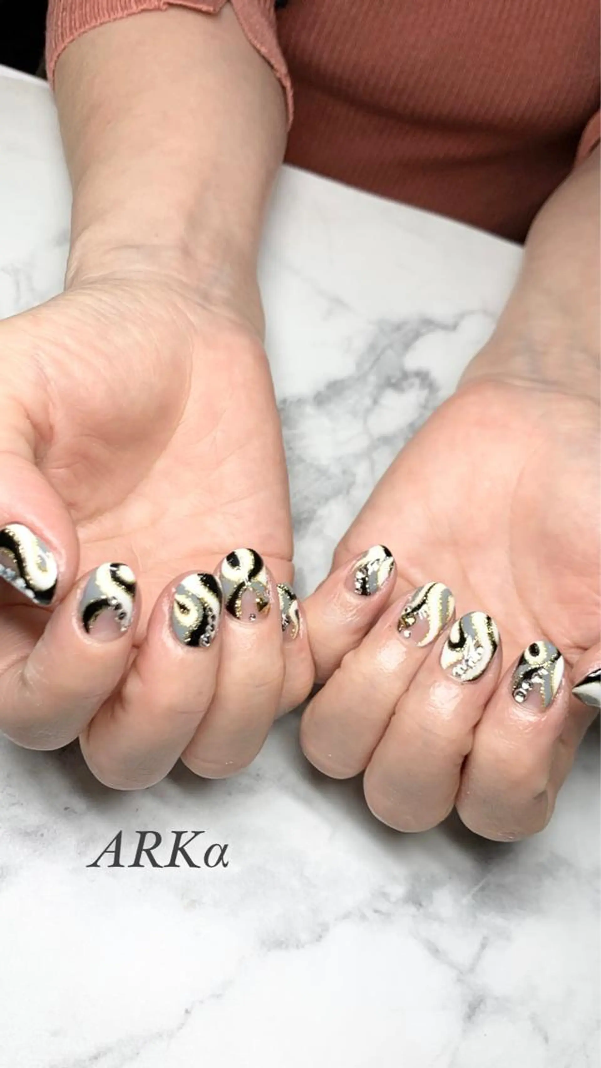 ショート ネイル ハンドネイル Nailsalon ARKαのネイルデザイン