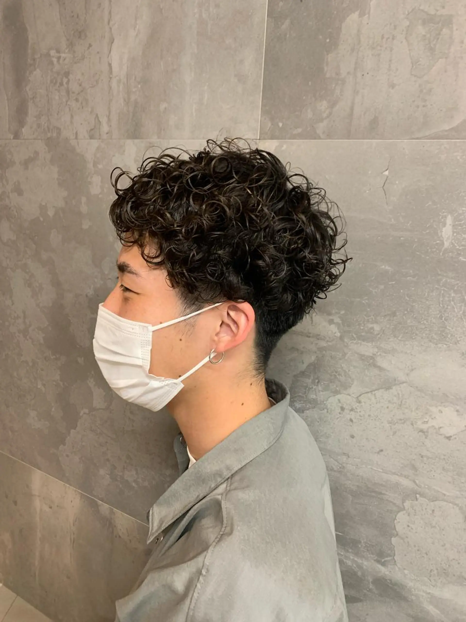 パーマ メンズ 三好 羽美のヘアスタイル