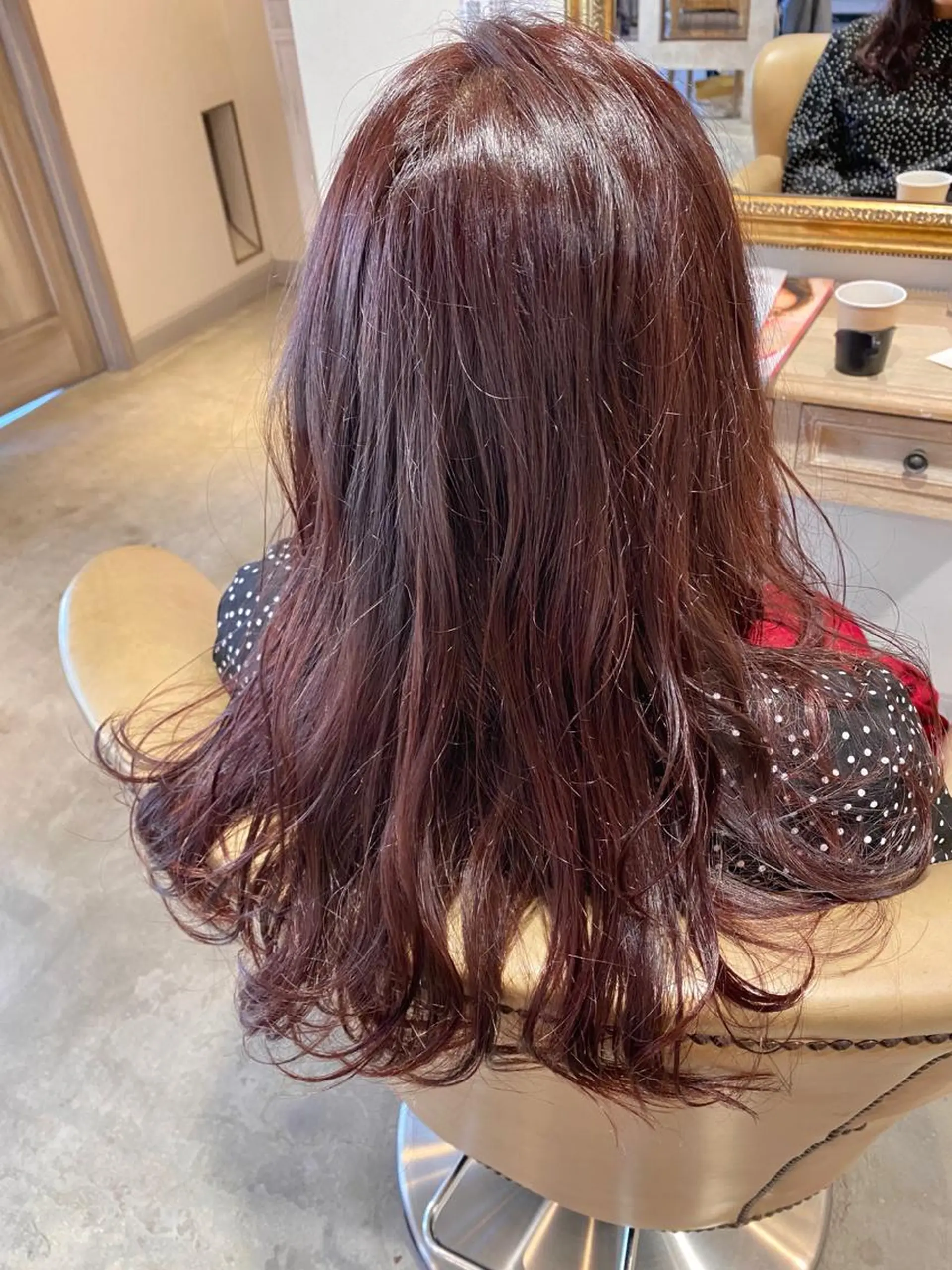 ロング カラー 透明感カラー イルミナカラー ピンクカラー ローズカラー 美髪・髪質改善 有田怜平のヘアスタイル