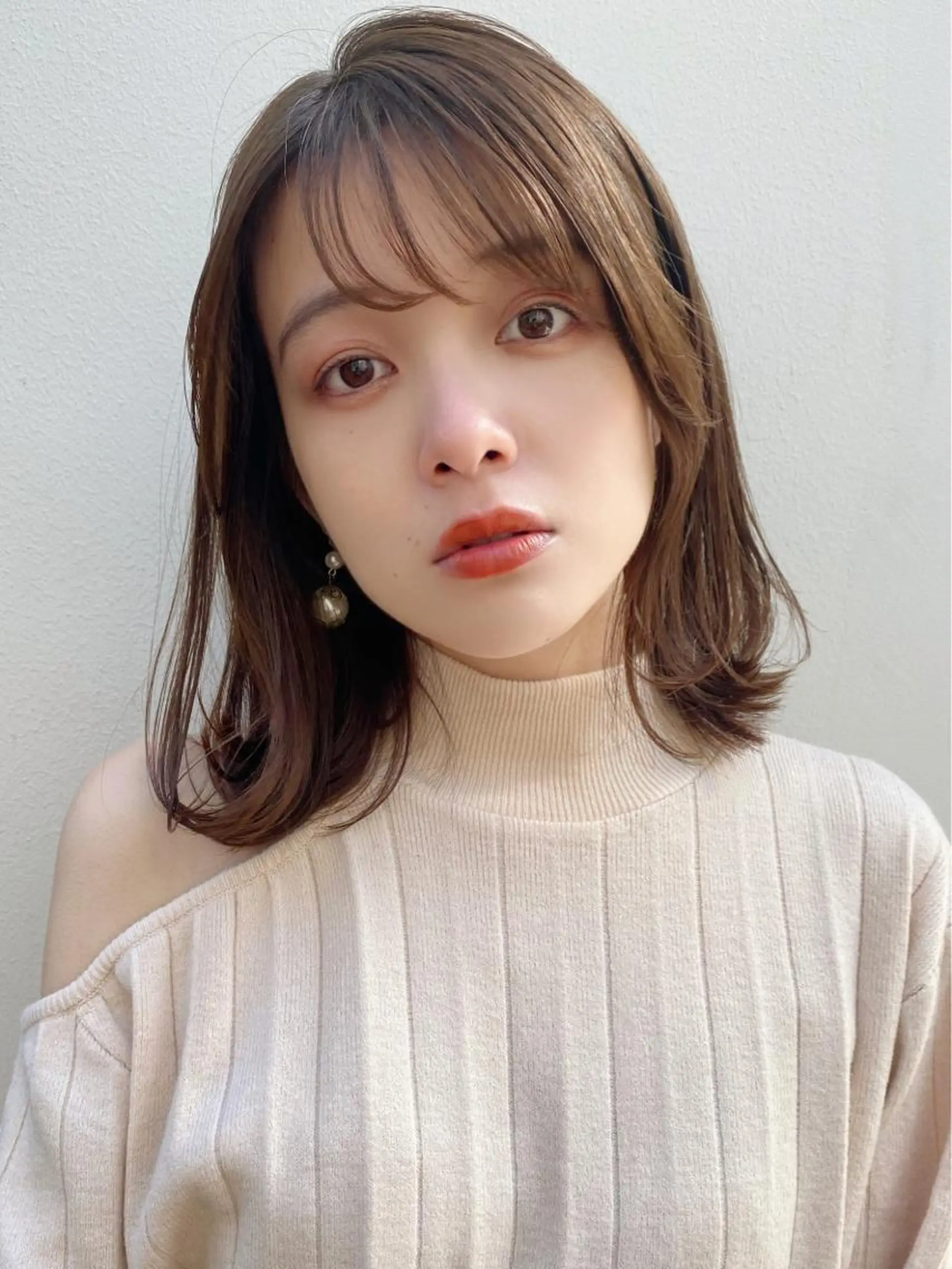 ミディアム カラー 🪭risa 暖色/レイヤー🪭のヘアスタイル