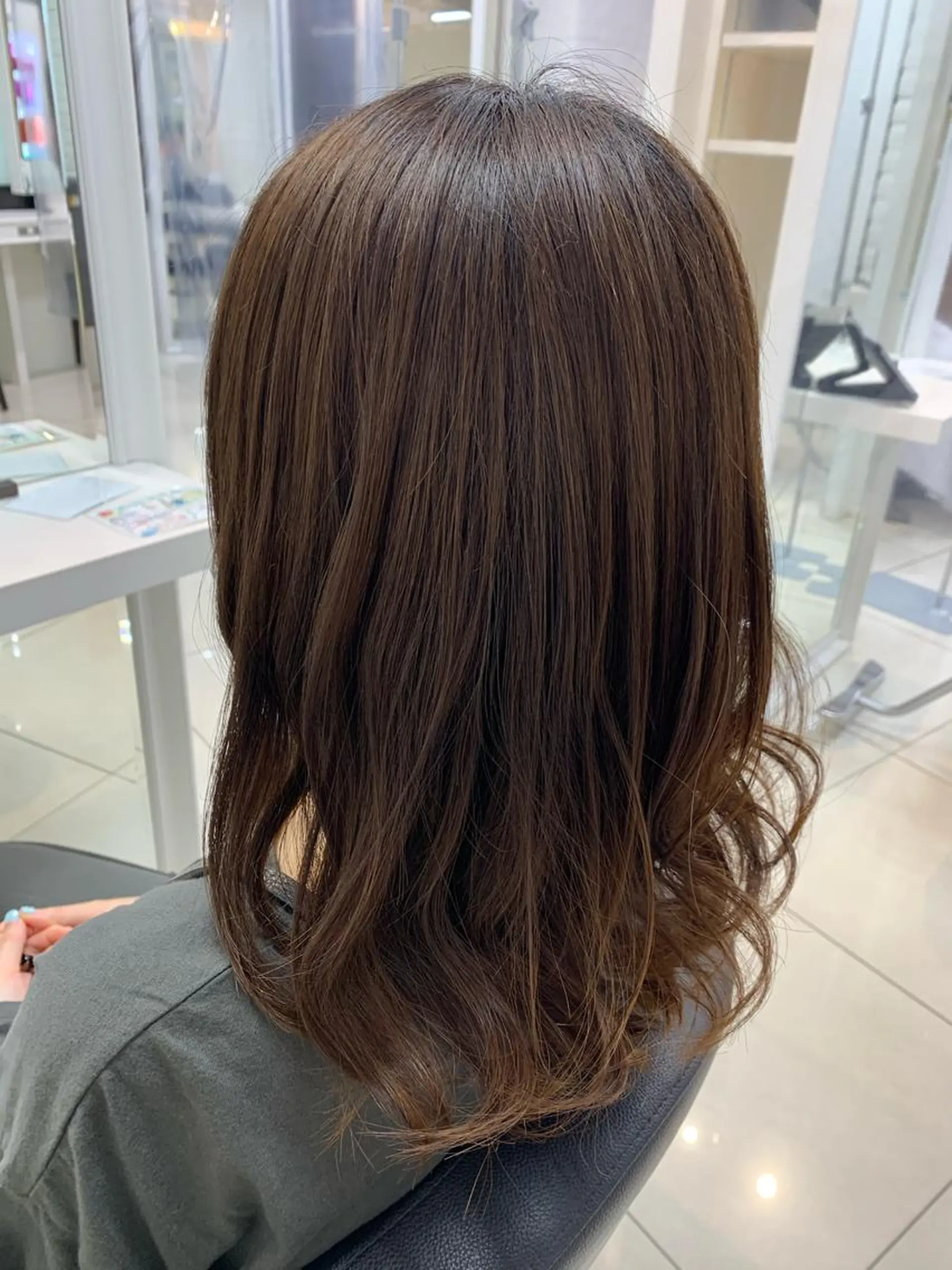 ミディアム カラー ベージュカラー 【メンズ縮毛矯正/ Ryokaのヘアスタイル