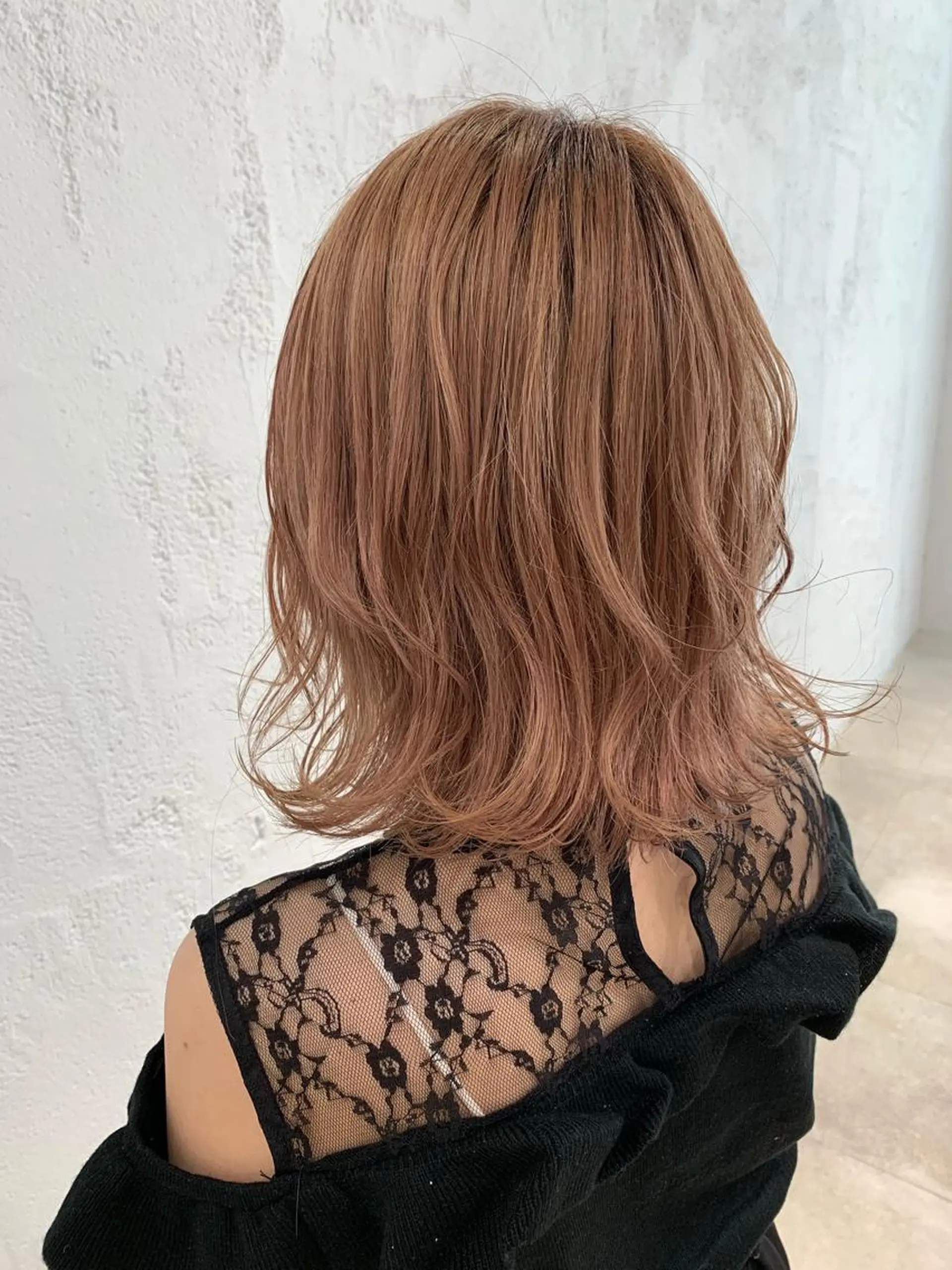 ミディアム ミディアムパーマ 🫧透明感カラー/ ボブ/小笠原汐海🪽のヘアスタイル