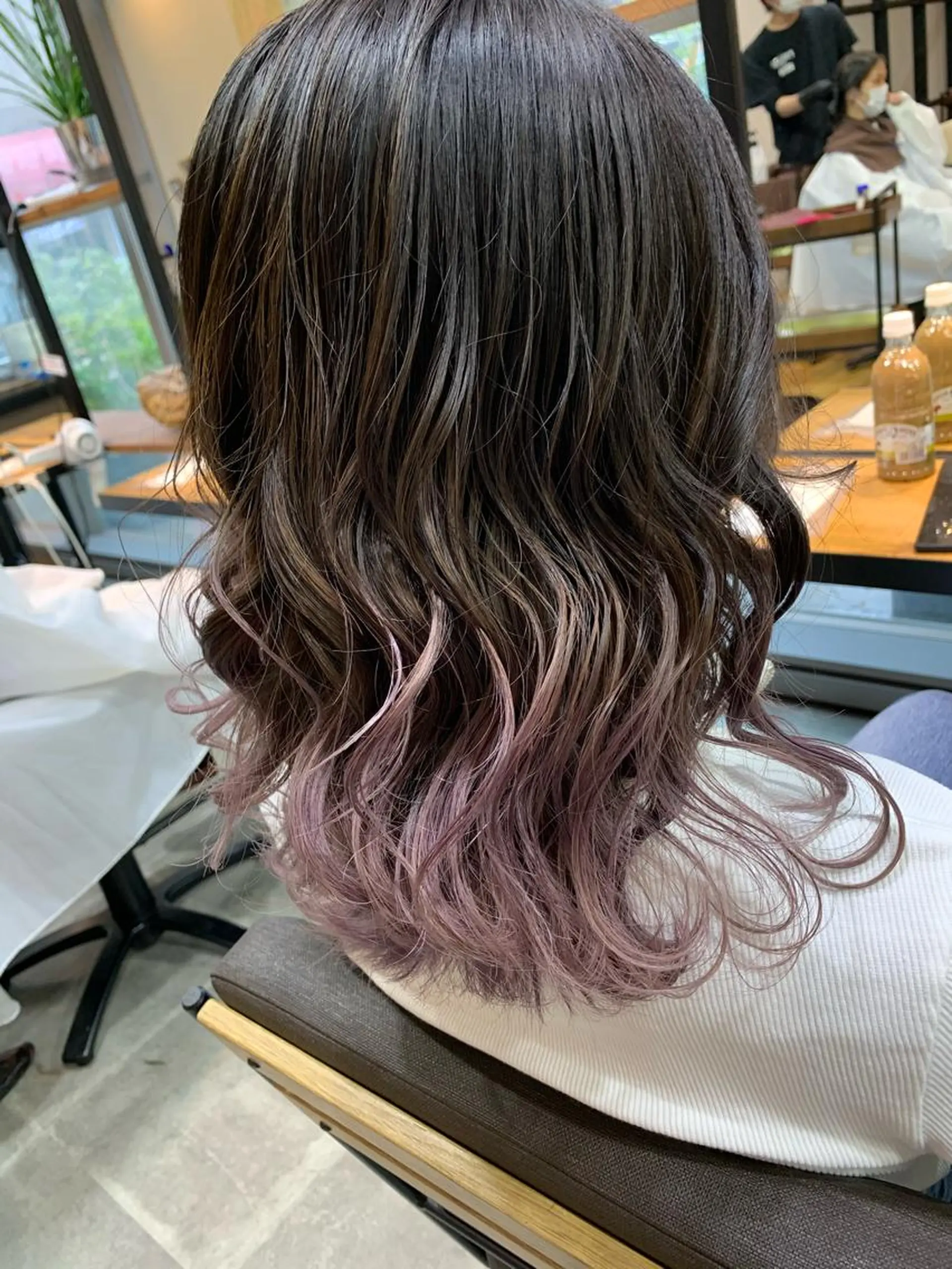 ミディアム カラー ヘアカラー トリートメント 天野 開のヘアスタイル