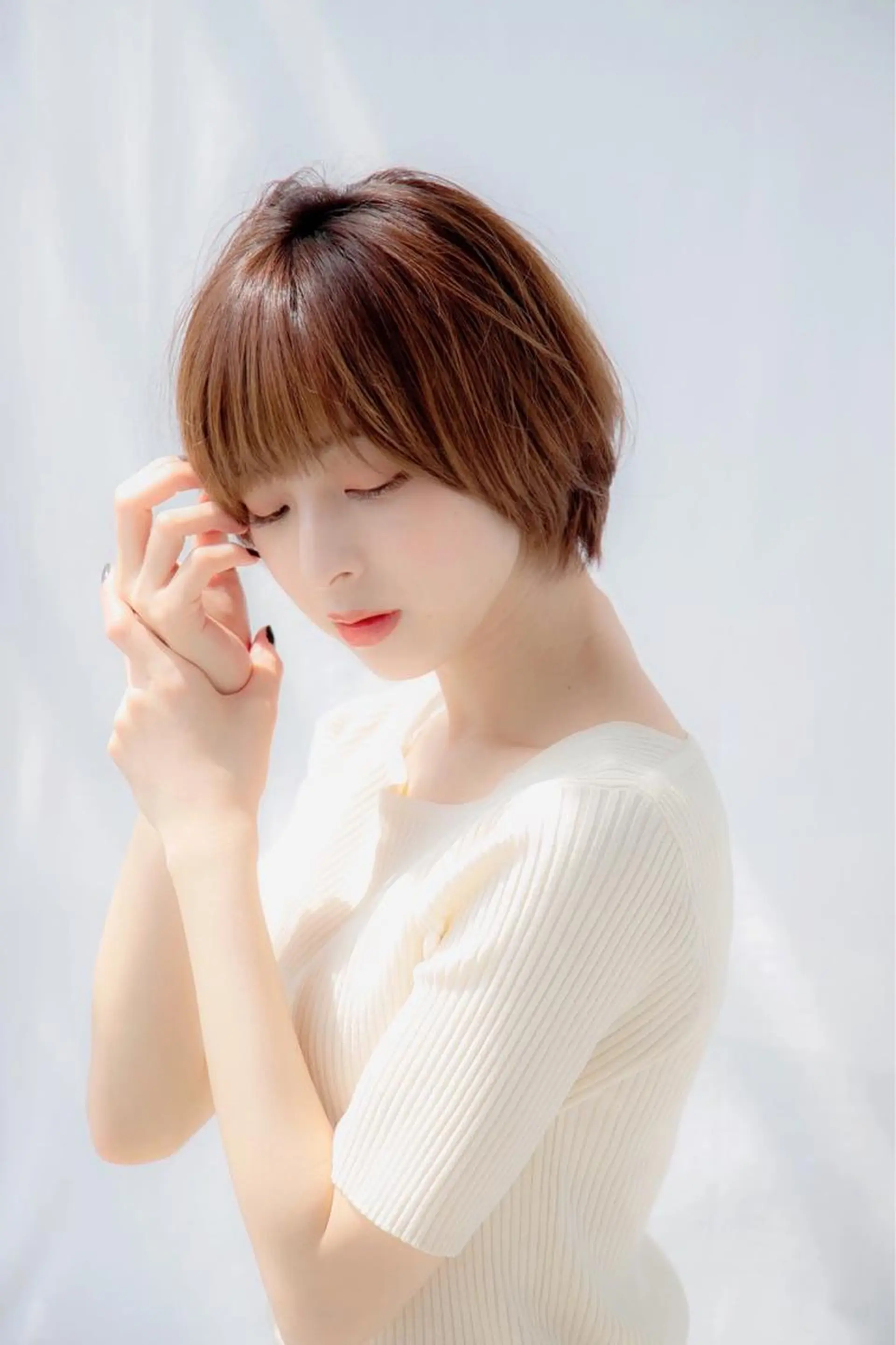 ショート カラー パーマ ヘアアレンジ カット トリートメント 前髪/ハイライト得意 安西駿一　【銀座】のヘアスタイル