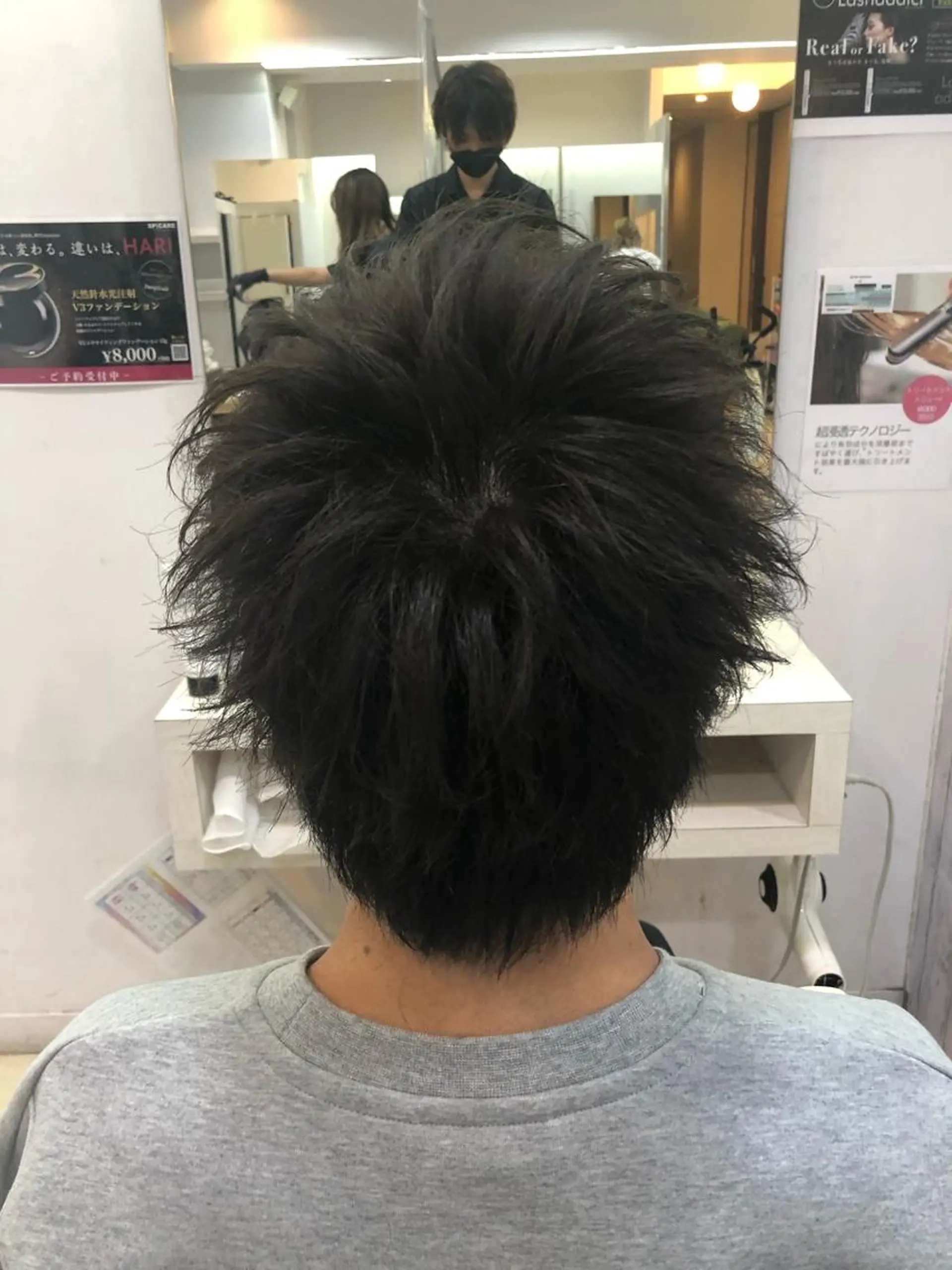 ショート カラー メンズ 髪質改善× 白髪ぼかし溝江のヘアスタイル