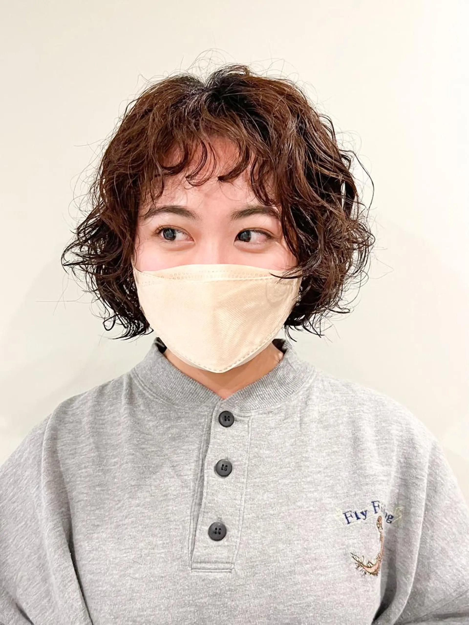 ミディアム パーマ ミディアムパーマ /癖毛パーマのヘアスタイル