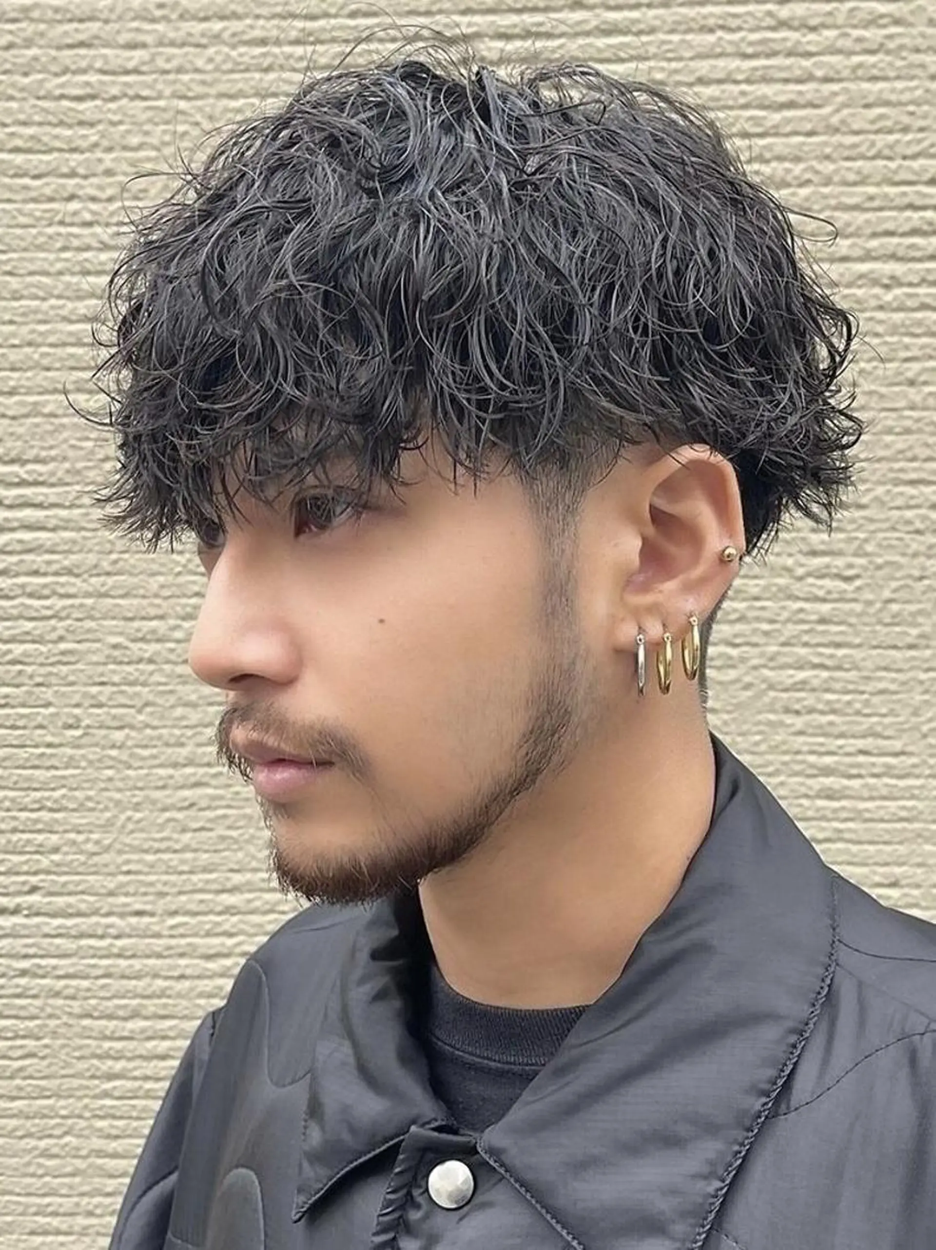 ショート パーマ メンズ メンズパーマ 波巻きパーマ SENTA✨メンズ パーマ✨fifth栄のヘアスタイル