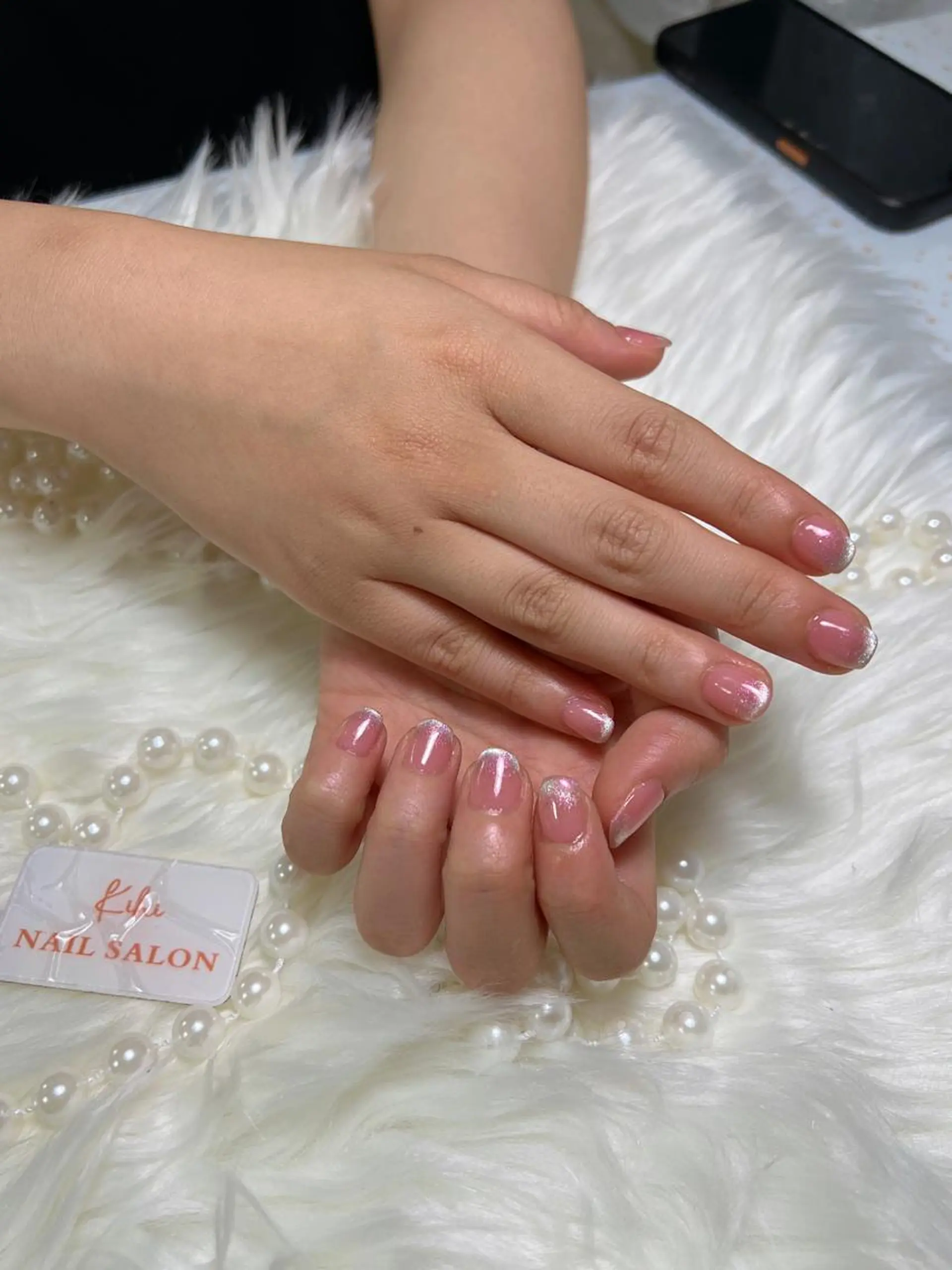 ネイル フレンチネイル マグネットネイル マグネットフレンチ 米澤 ハナユキのネイルデザイン