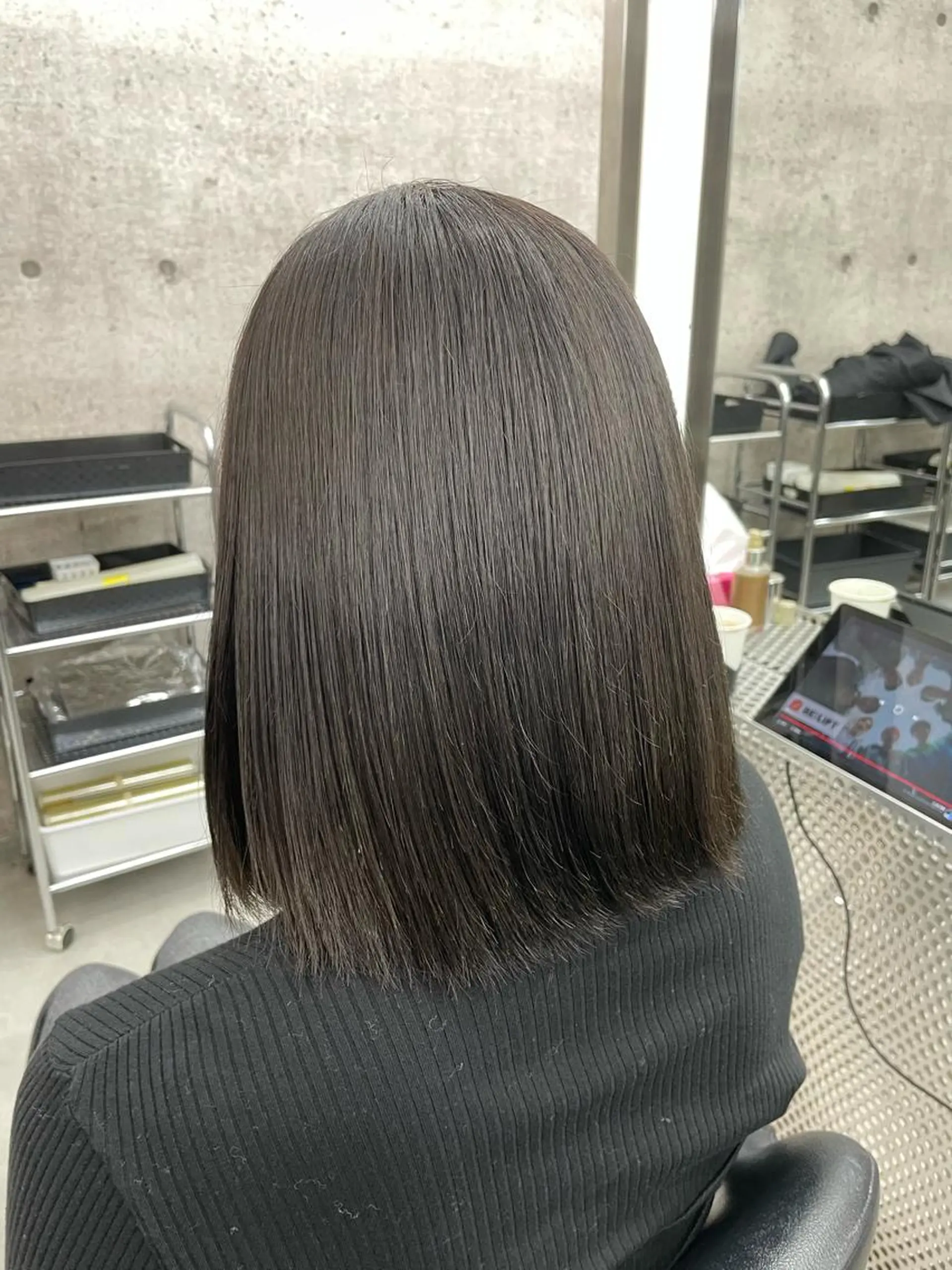 ミディアム カラー グレージュ オリーブグレージュ オリーブグレー 💈メンズ/パーマ 💈中目黒/谷のヘアスタイル