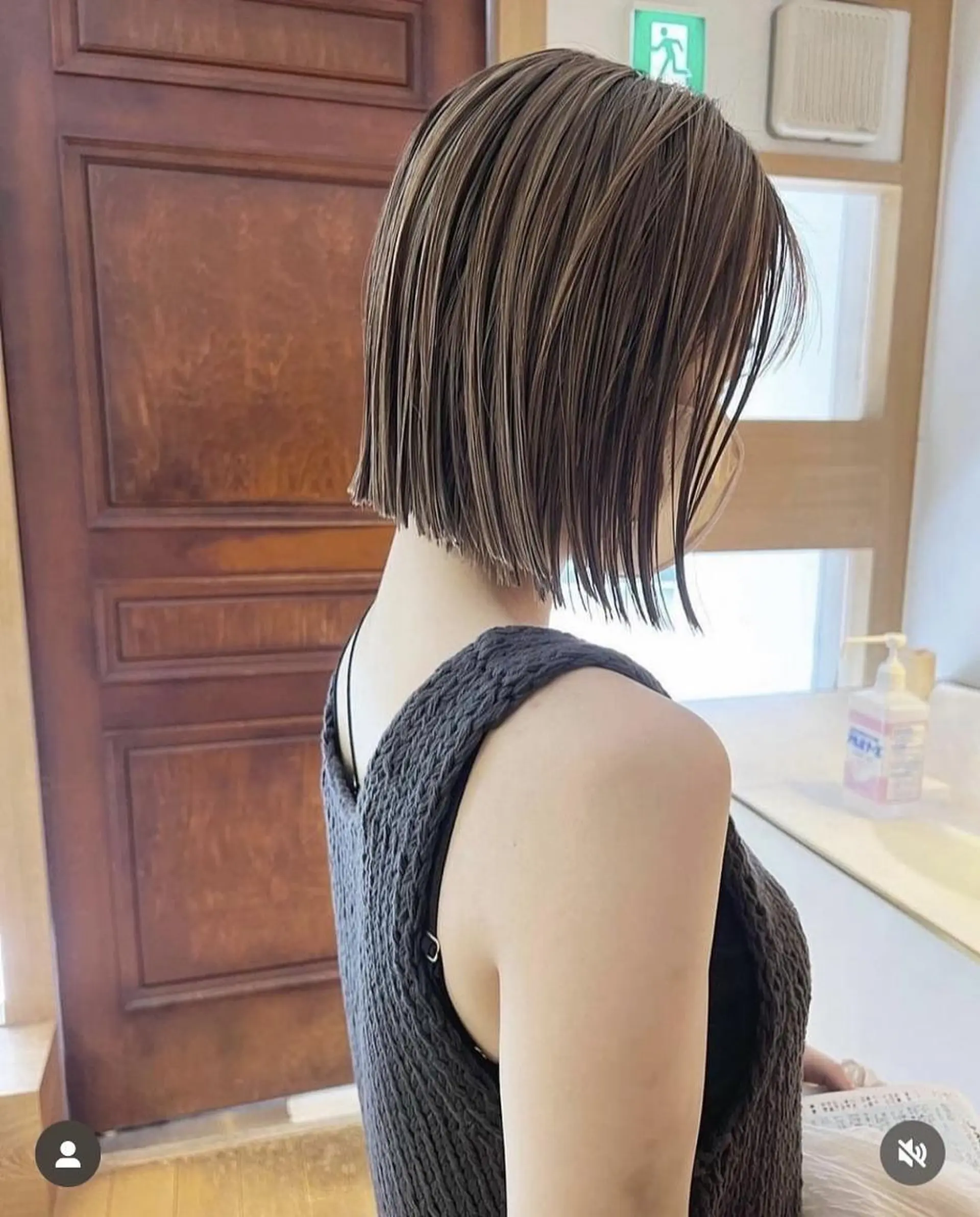 ミディアム カラー ボブ カット ヘアカラー トリートメント ✨縮毛矯正/ボブ✨ 佐藤 さくらのヘアスタイル