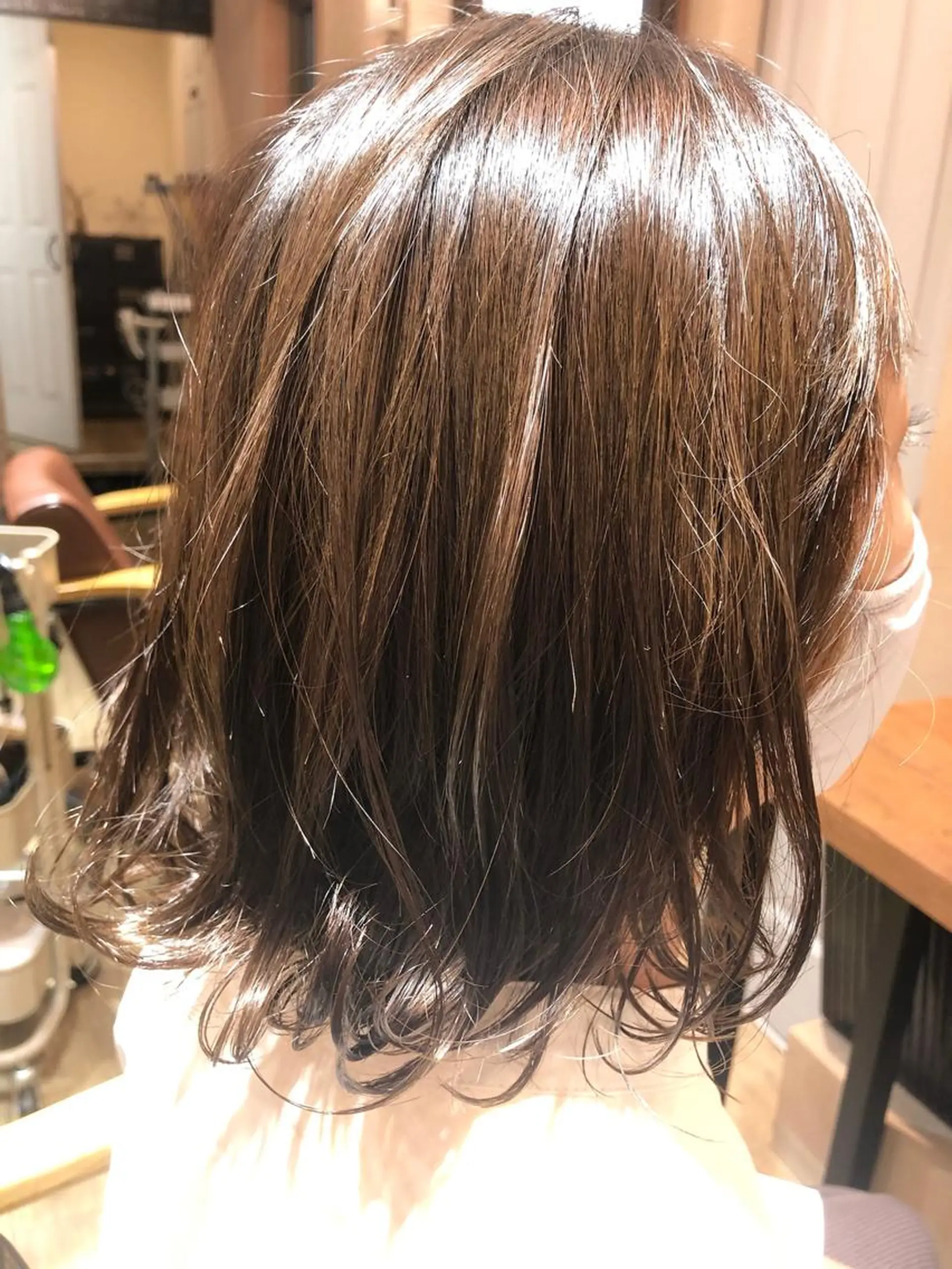 セミロング パーマ sakuma daikiのヘアスタイル