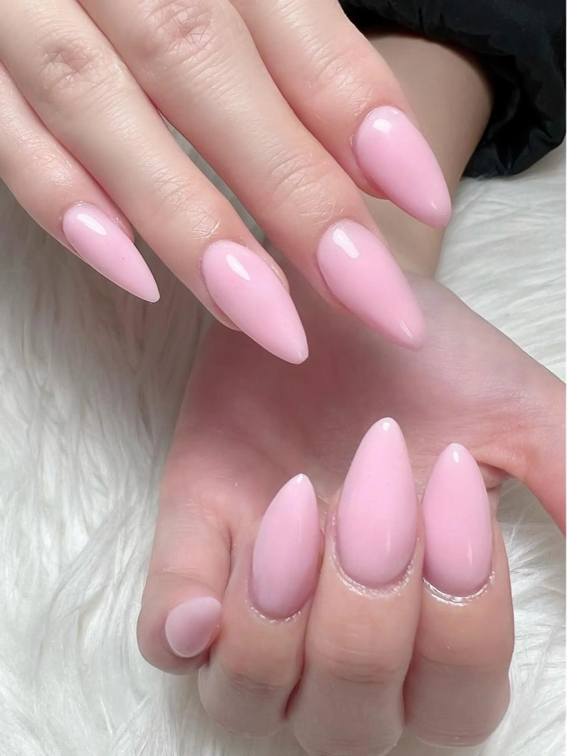 ネイル ワンカラーネイル ピンク スカルプネイル シンプルネイル ハンドネイル シェヌネイル JURAのネイルデザイン