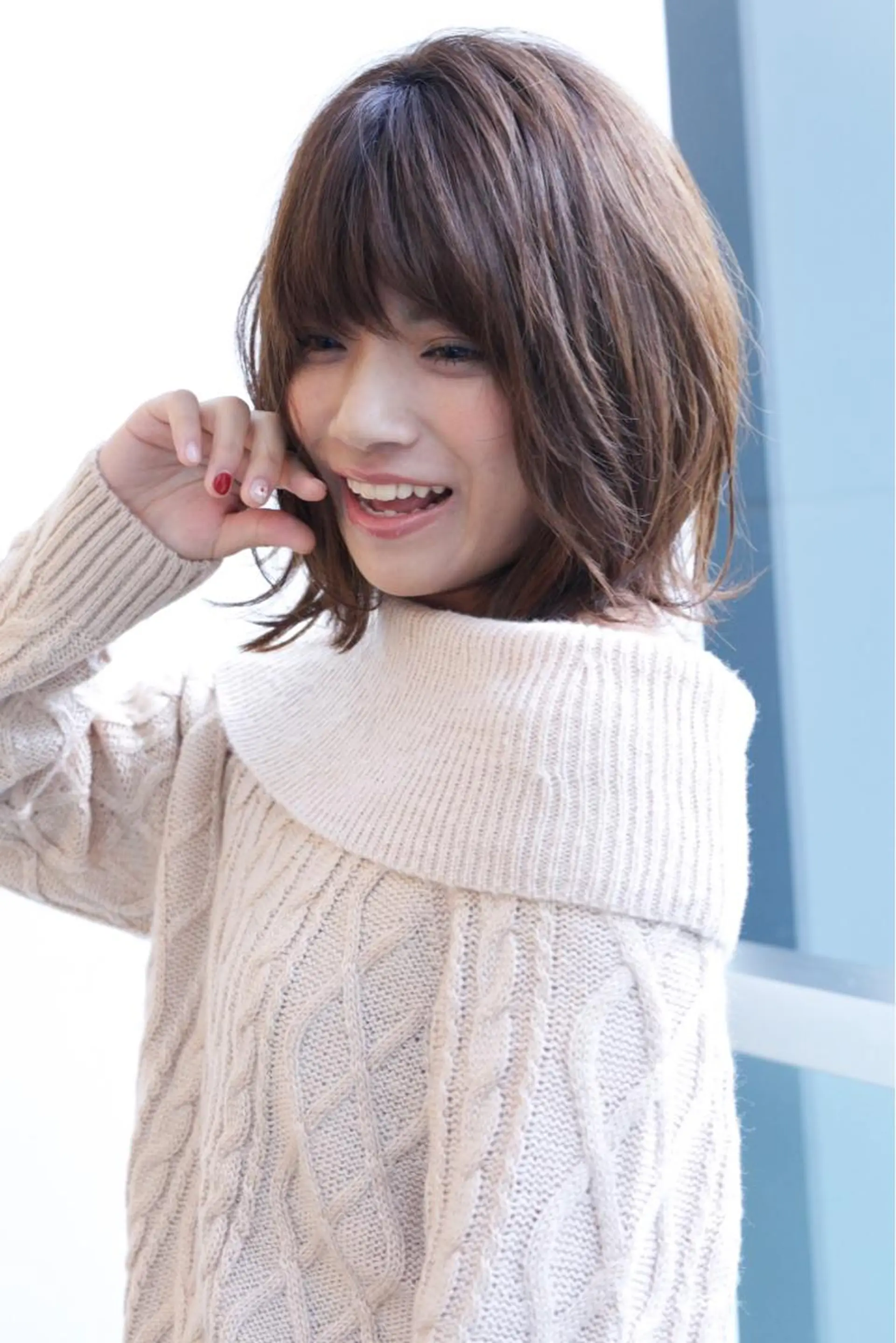 ミディアム ハイライト 髪質改善 小顔カット Endearing 銀座/レイヤーカットのヘアスタイル