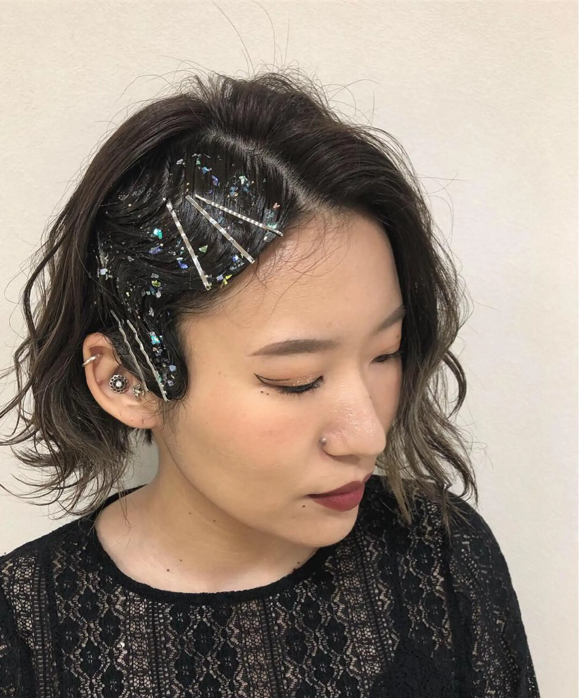 ミディアム カラー ヘアアレンジ 成人式 ハーフアップ 入学式 卒業式のヘアスタイル enurk店 🍋 M I K U  *のその他イメージ