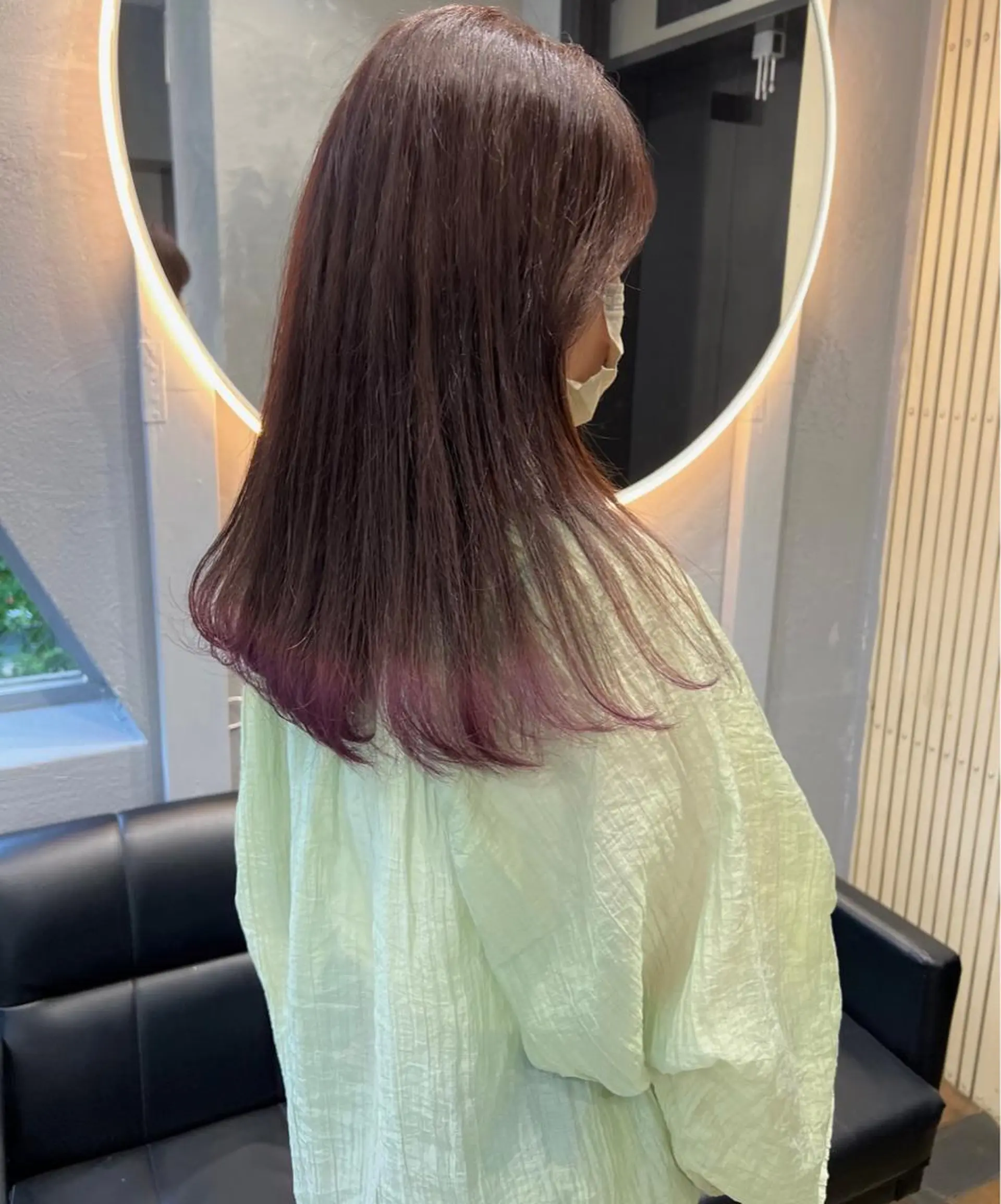 セミロング カラー GiseL アンリのヘアスタイル