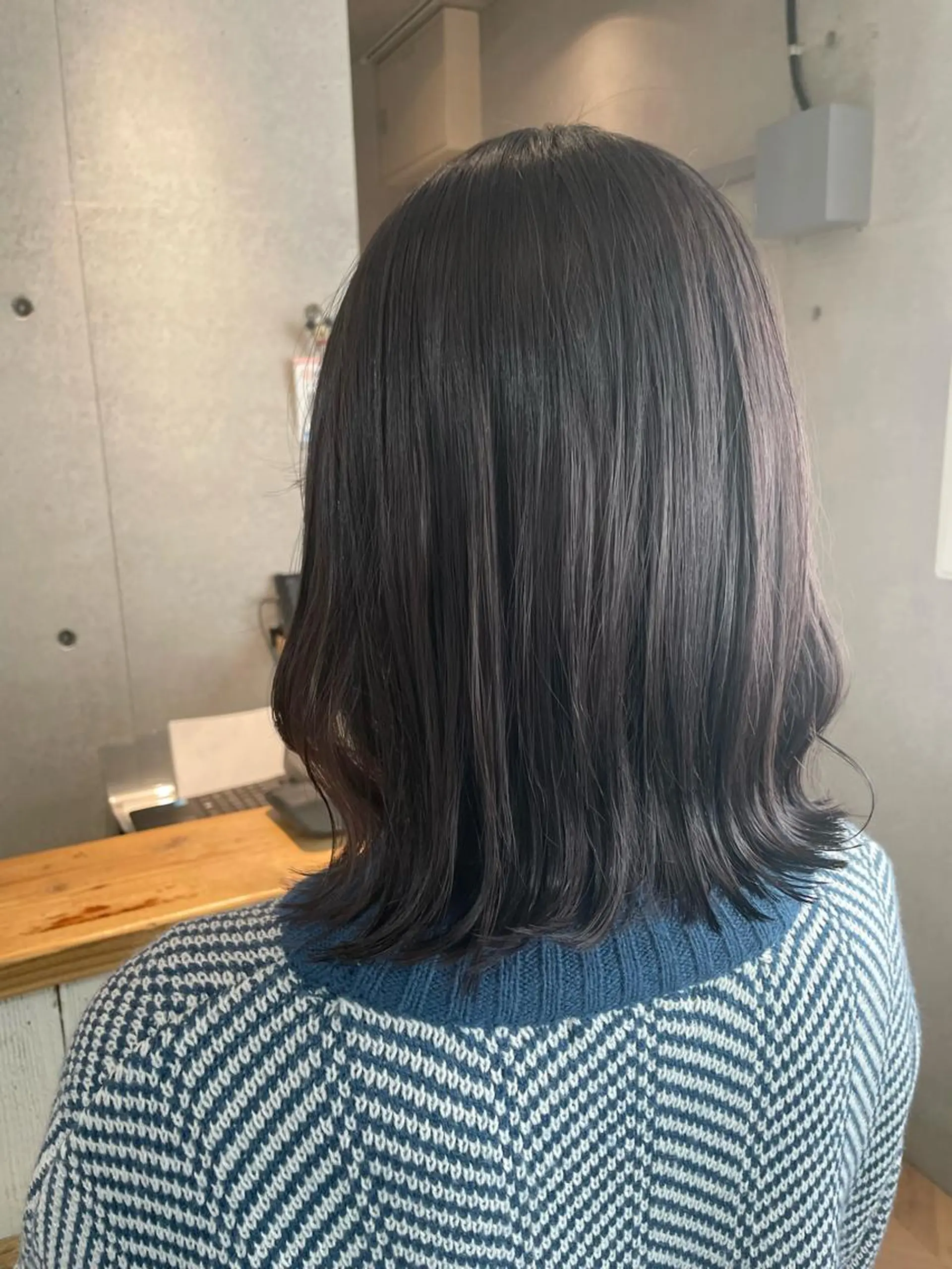 ミディアム カラー カット ヘアカラー トリートメント しのはら まどかのヘアスタイル