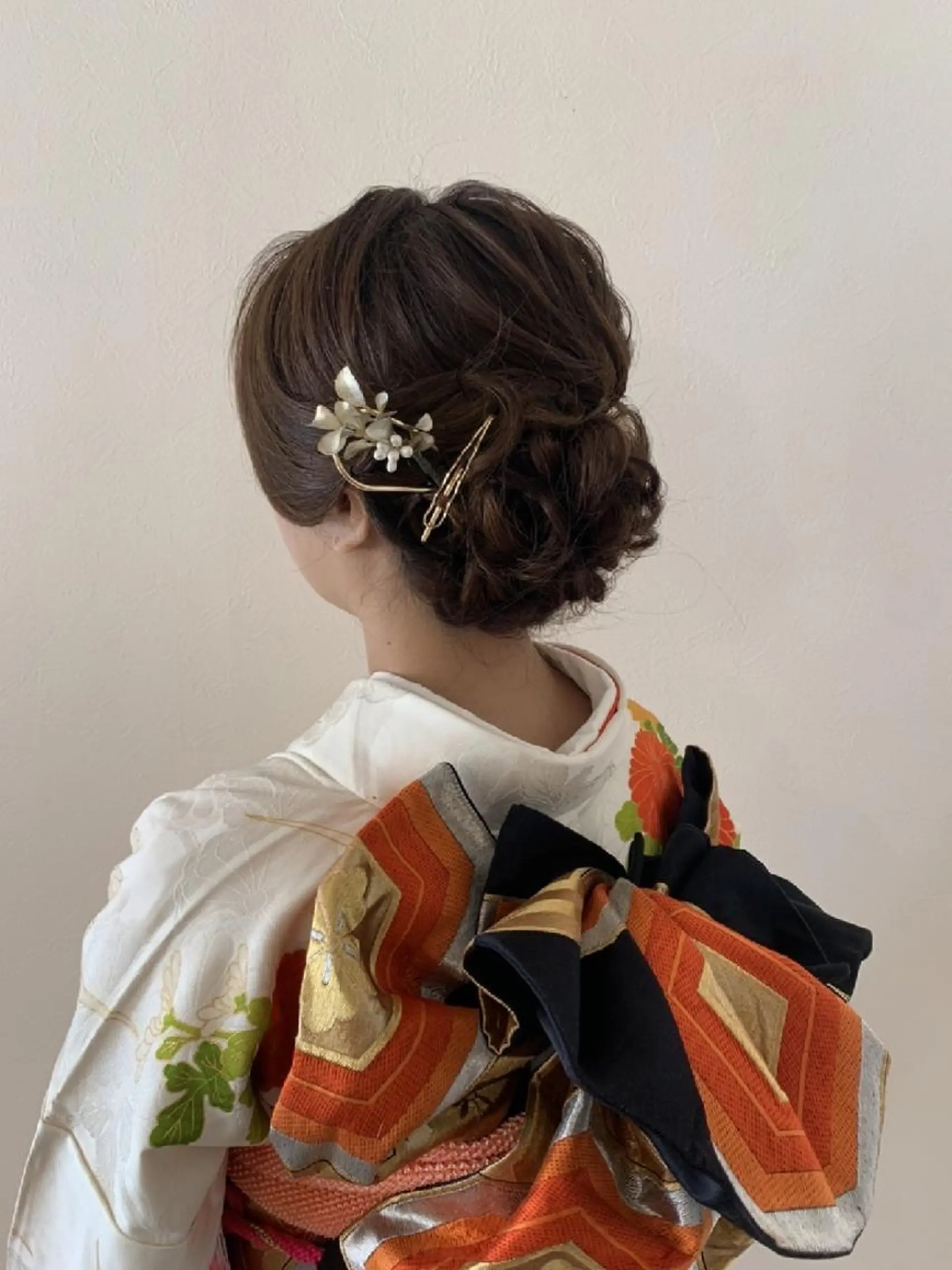 セミロング ヘアアレンジ 結婚式・ブライダル 浴衣 ヘアセット Rarely  beautyのヘアスタイル