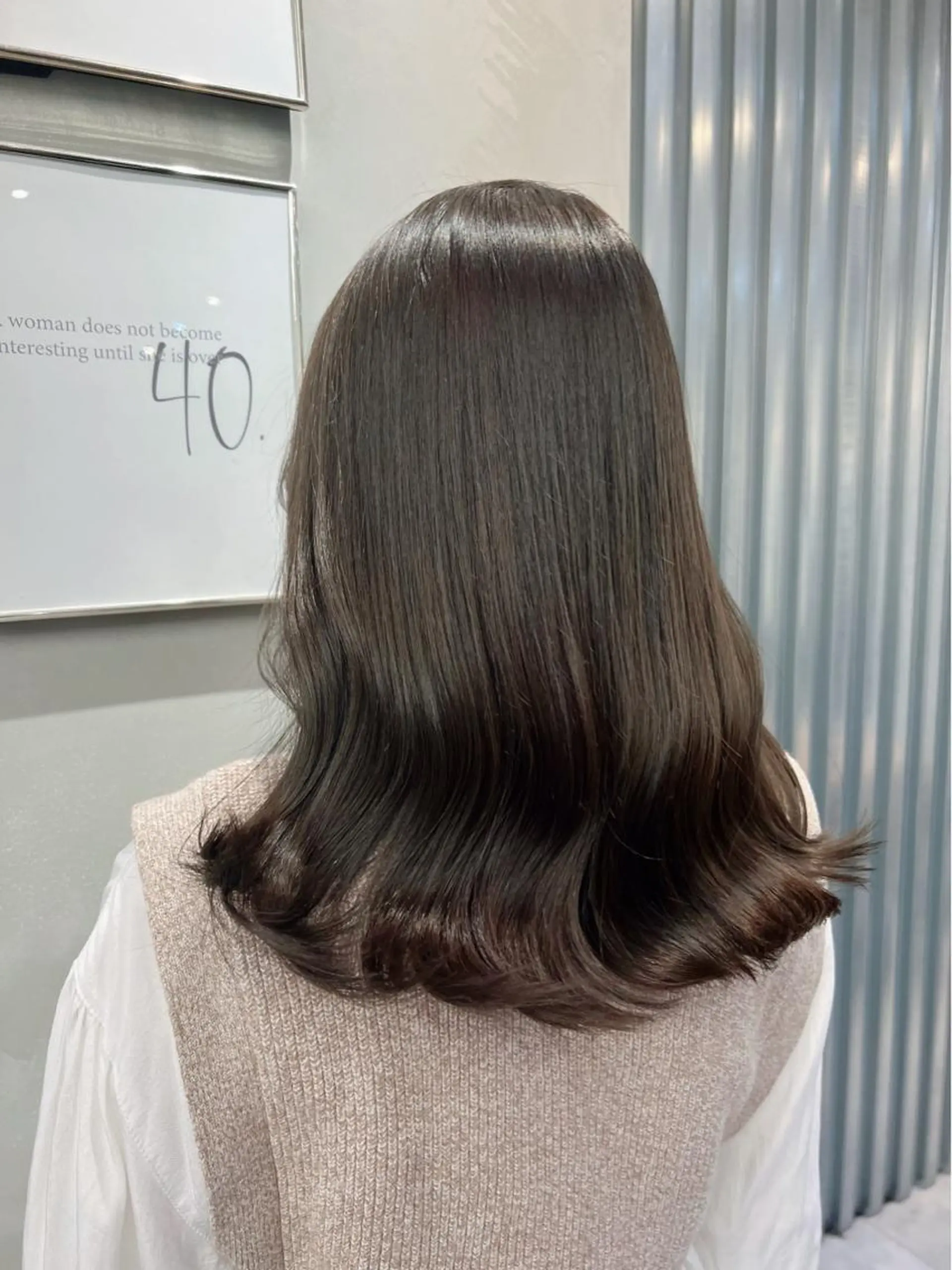 セミロング カット ヘアカラー トリートメント ♡可愛い艶髪特化♡ 艶髪先生のヘアスタイル