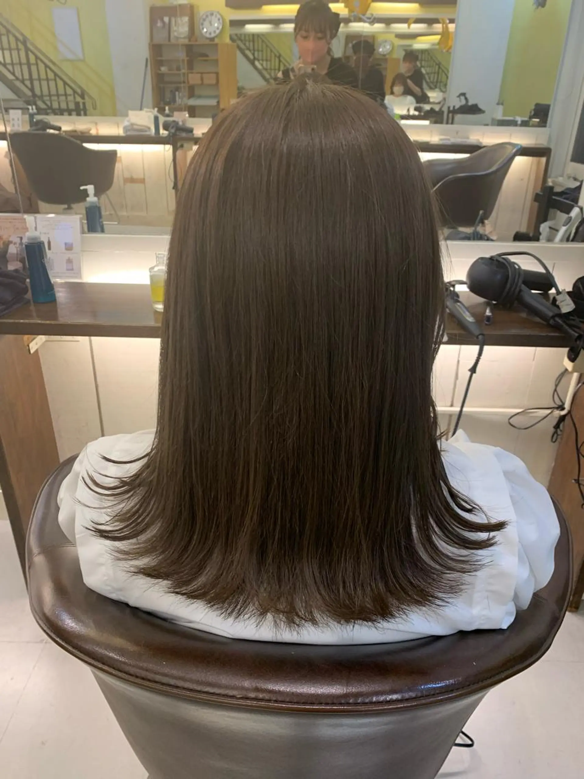 セミロング 🌷ラベンダーピンク 顔まわり🌷ねいろのヘアスタイル