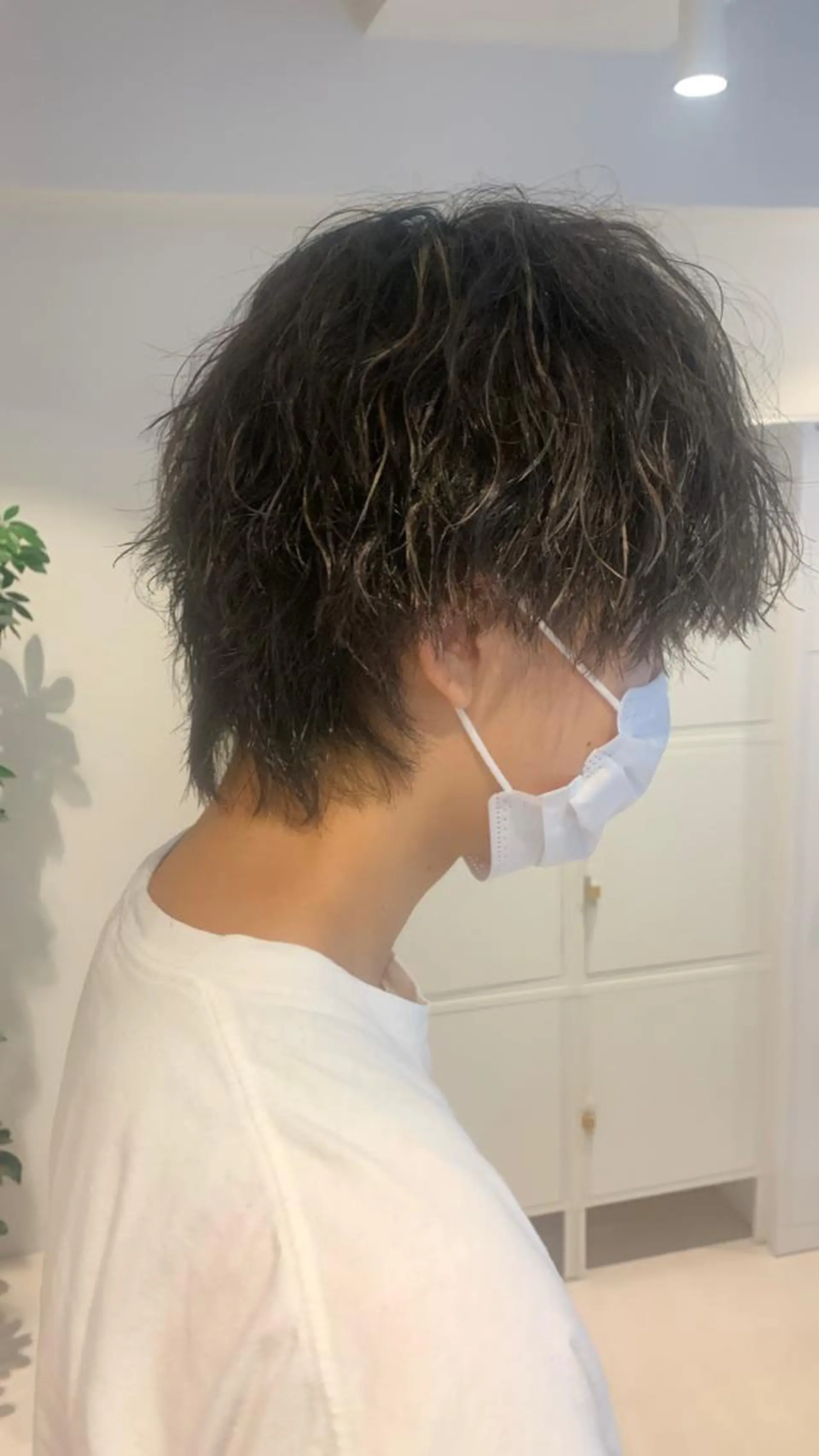 ミディアム ミディアムパーマ ハイライト ウルフカット カット ヘアカラー パーマ stylist hiro  by schon所属・大人男髪/メンズ パーマ/hiroのヘアスタイル