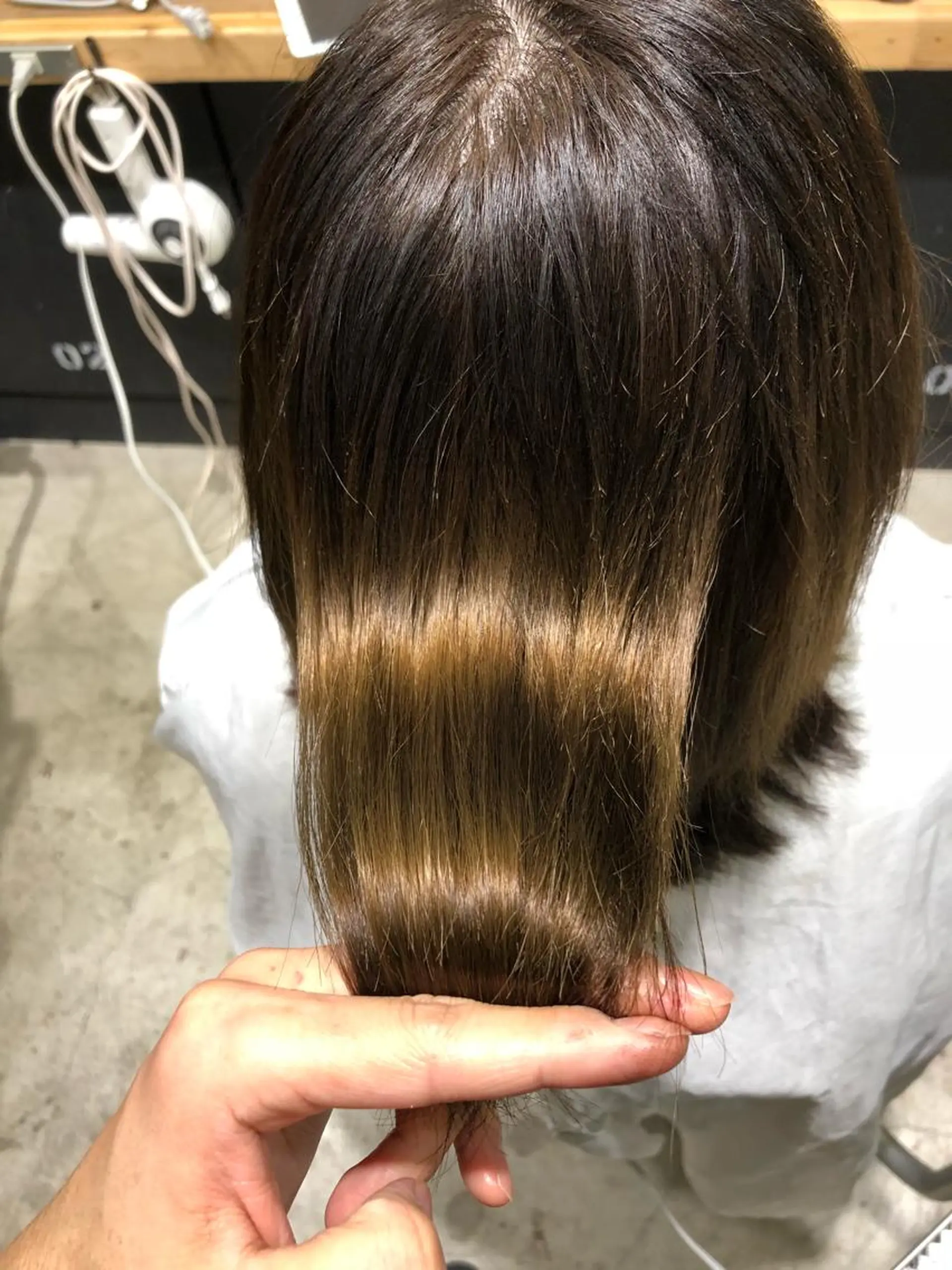 ミディアム カラー ベージュカラー 舘野 太嘉宏のヘアスタイル