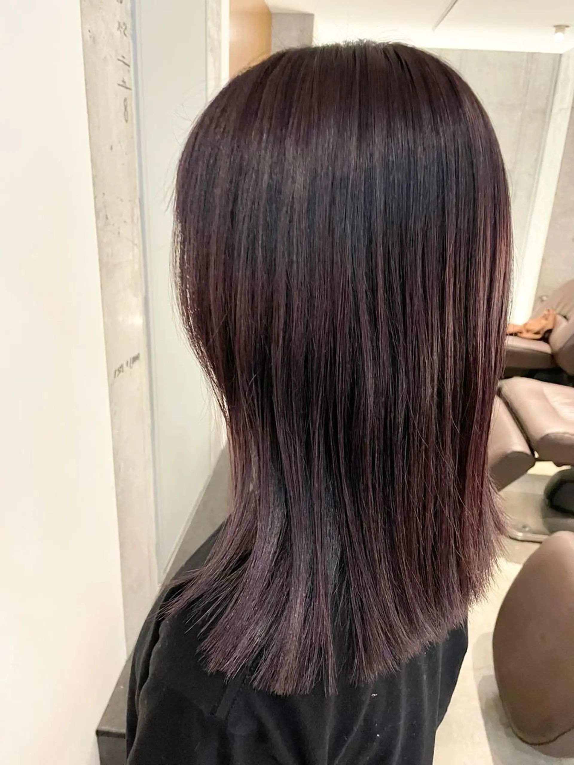 ミディアム 暖色カラーボブカット 🍇⛄️佐藤愛里のヘアスタイル